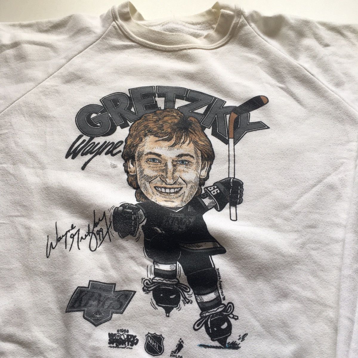 NHL Vintage 90s Wayne Gretzky Los Angeles Kings NHL Crewneck Size US L / EU 52-54 / 3 - 2 Thumbnail