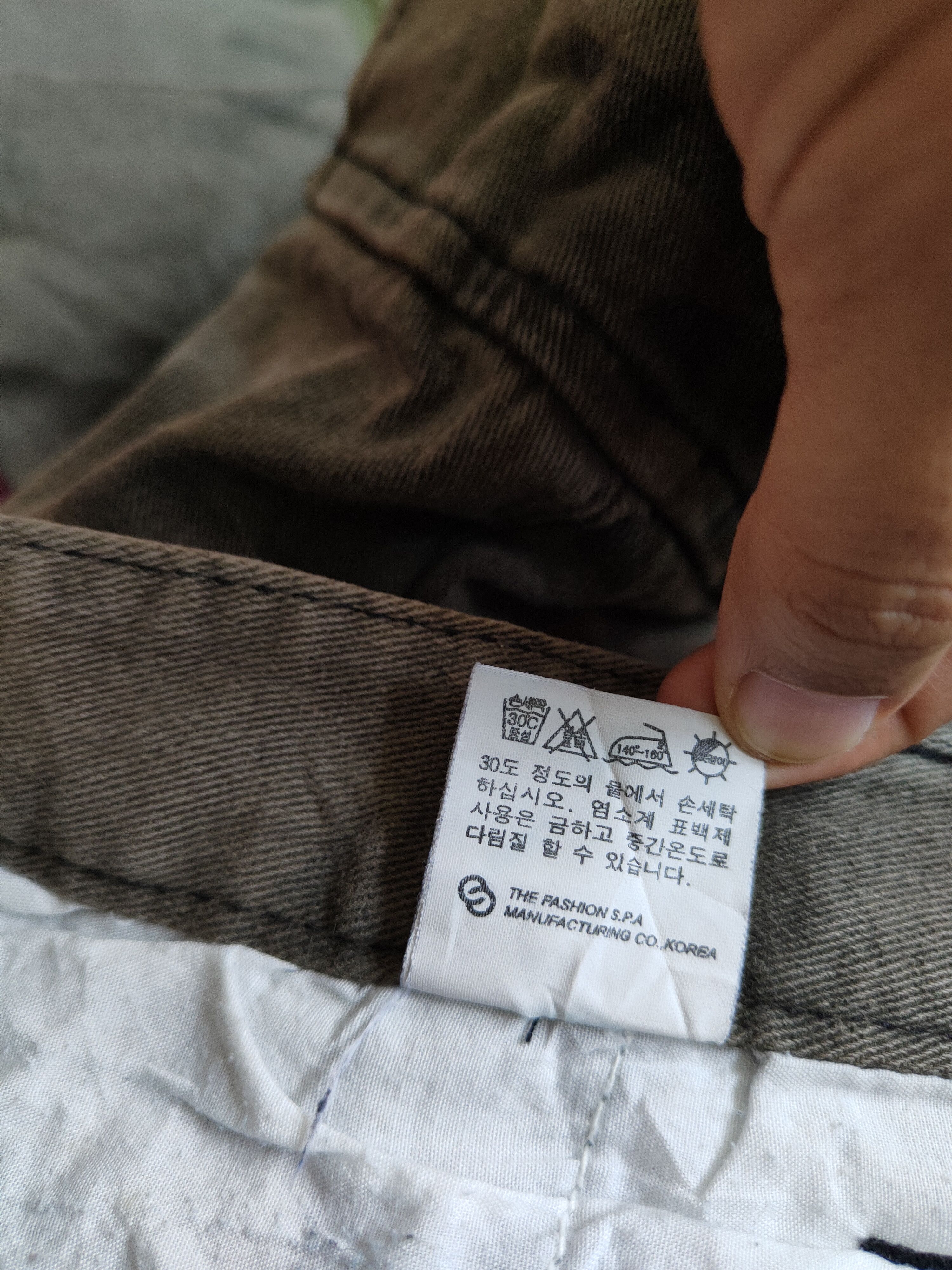 Japanese Brand Japan camo military skinny Faded Dark Green cargo Denim#S569 Size 29" - 13 Thumbnail