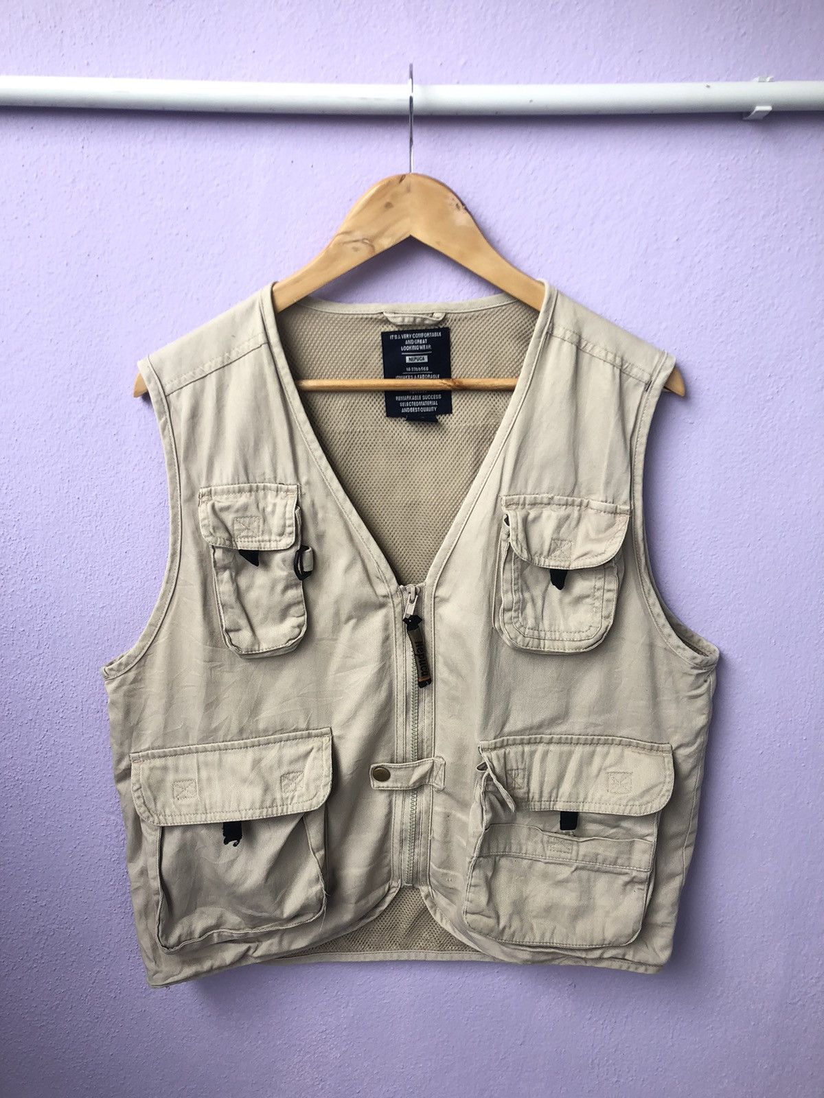 Japanese Brand Vintage Nepuca Tactical Vest Jacket Size US L / EU 52-54 / 3 - 3 Thumbnail