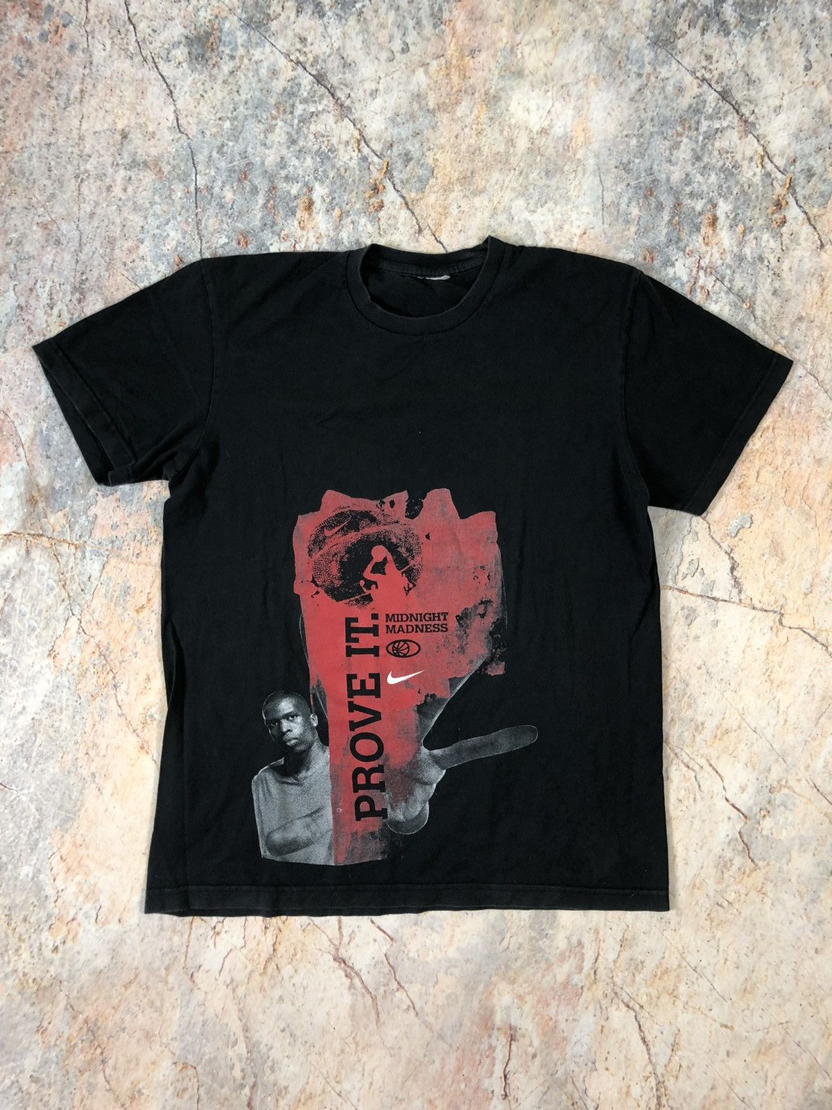 Nike × Vintage Nike vintage black big logo T-shirt Size US L / EU 52-54 / 3 - 1 Thumbnail