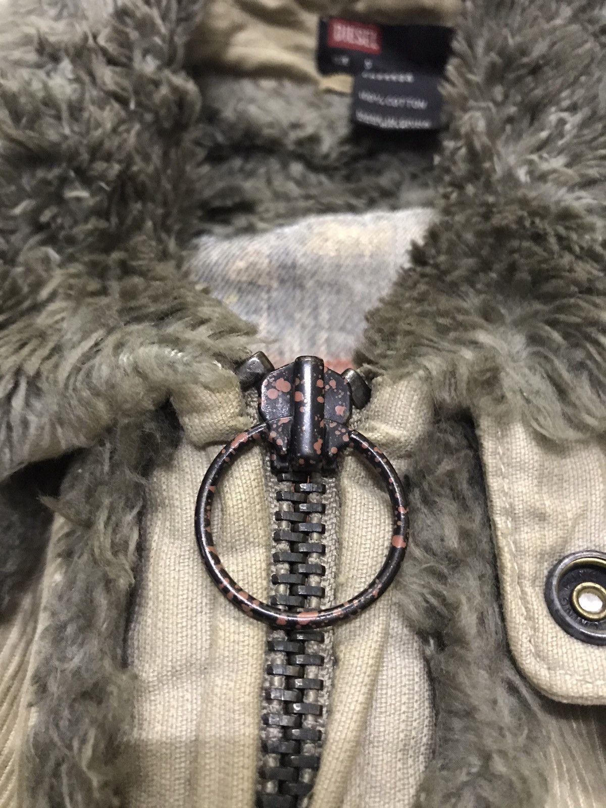 Diesel Diesel Qouldroy sherpa jacket zipper up Size US S / EU 44-46 / 1 - 9 Thumbnail