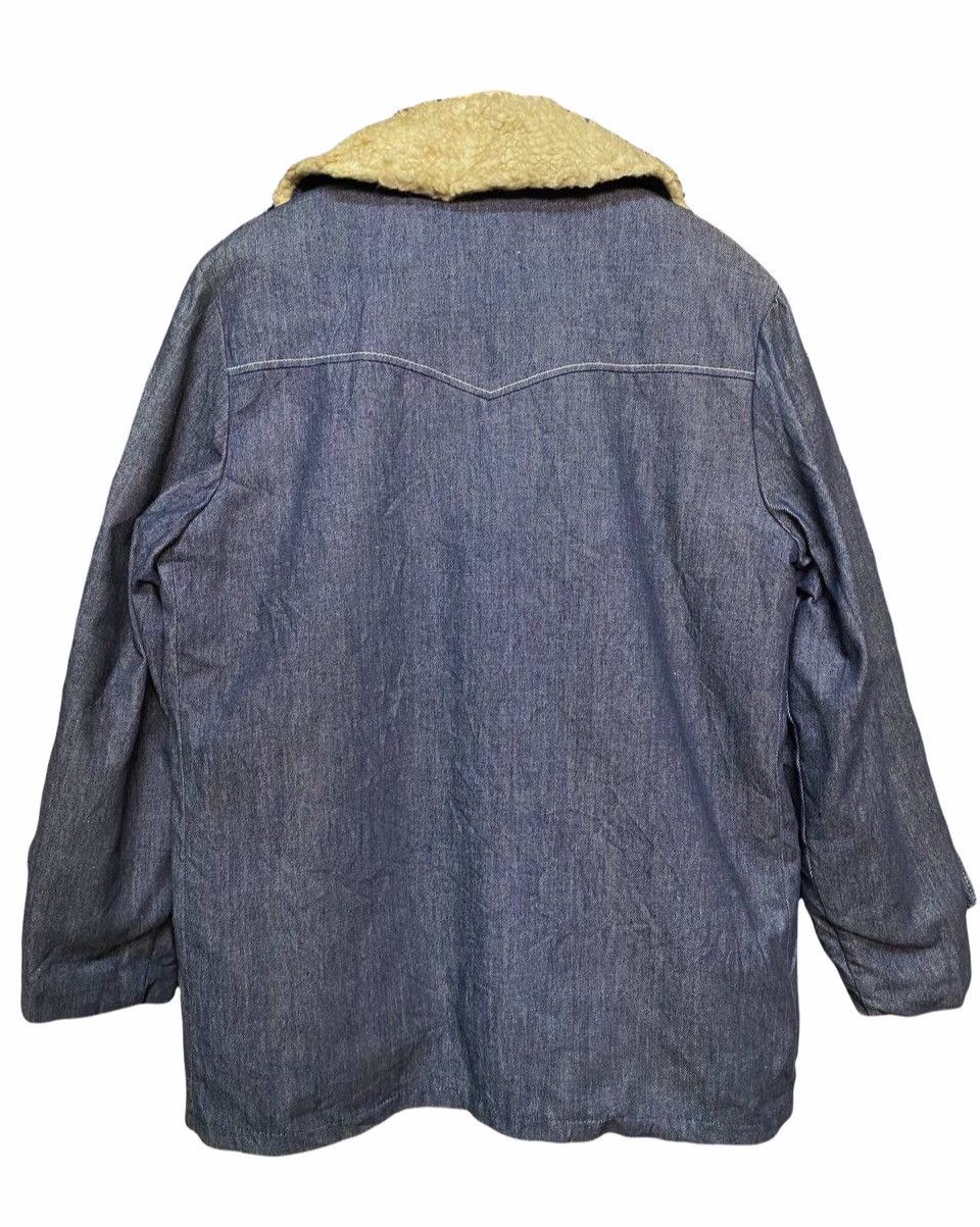 Japanese Brand VINTAGE SHANHOUSE DENIM AND SHEARLING COAT Size US XL / EU 56 / 4 - 2 Thumbnail