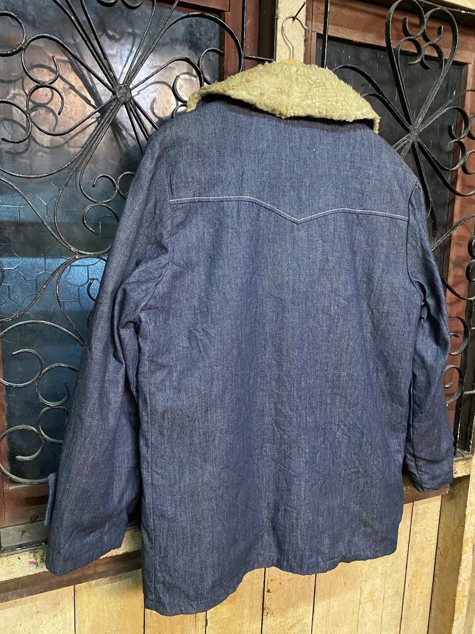 Japanese Brand VINTAGE SHANHOUSE DENIM AND SHEARLING COAT Size US XL / EU 56 / 4 - 7 Thumbnail