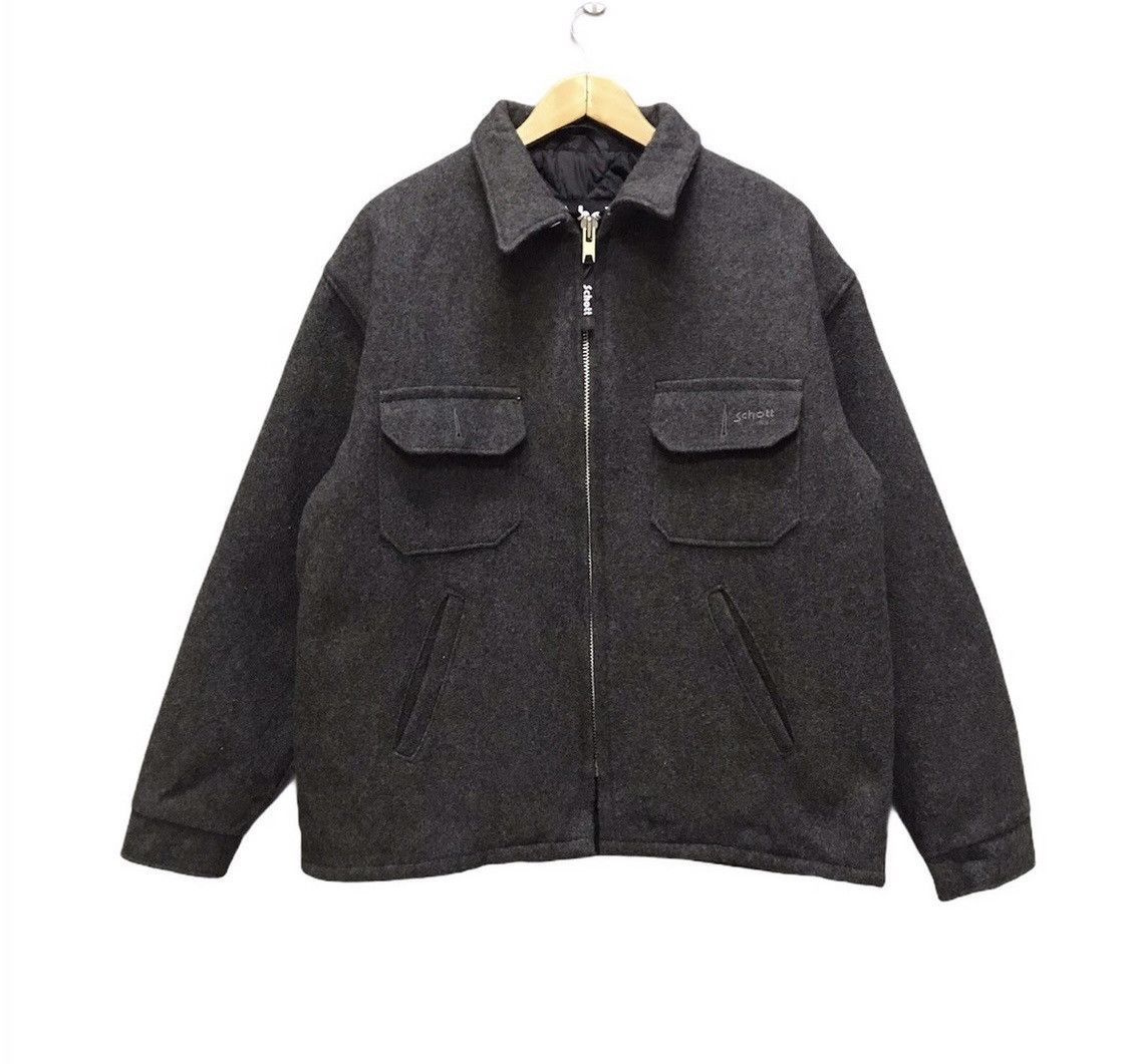 Schott Schott wool zipper jacket almost like new Size US M / EU 48-50 / 2 - 1 Thumbnail