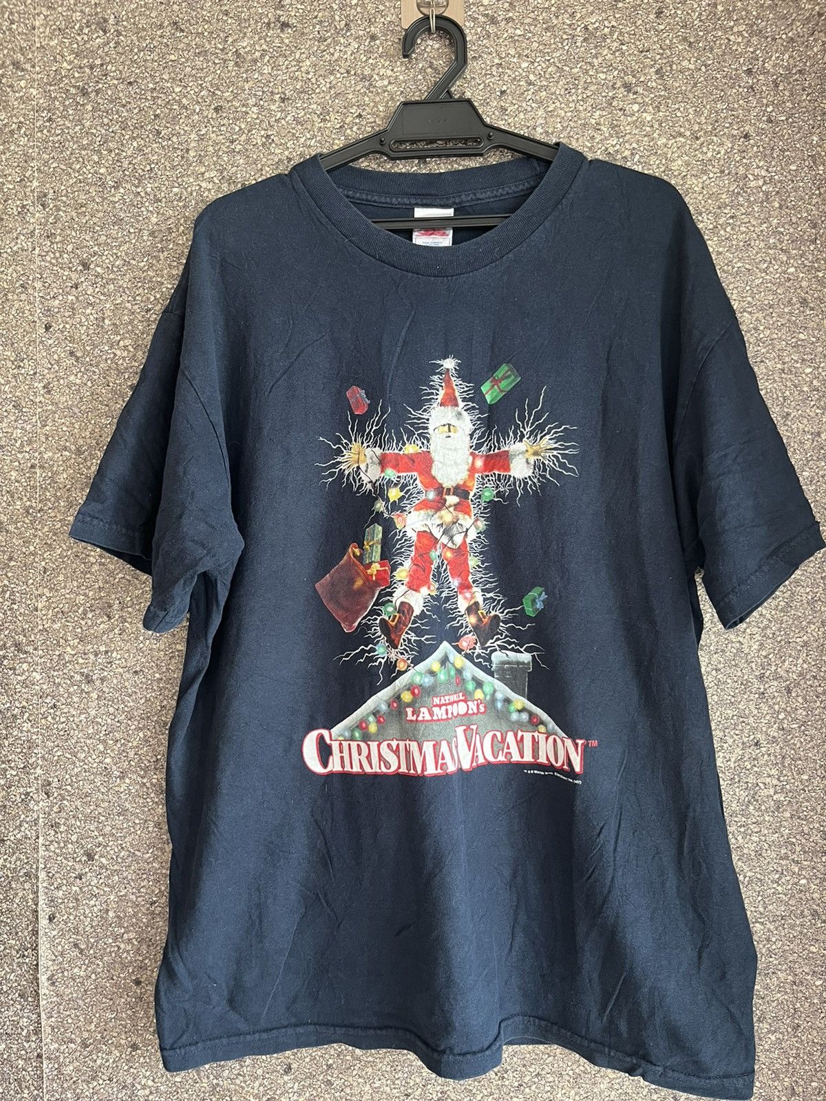 Image of Vintage Christmas Vacation Ft59 in Navy, Men's (Size XL)