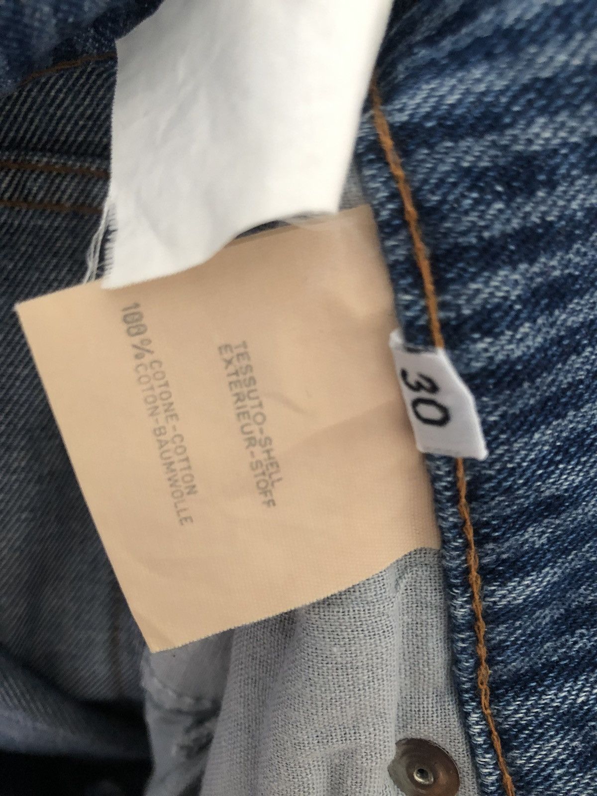 Versace × Vintage Vintage 90s Versace Sport Made in Italy Striped Denim Jeans Size US 29 - 24 Thumbnail