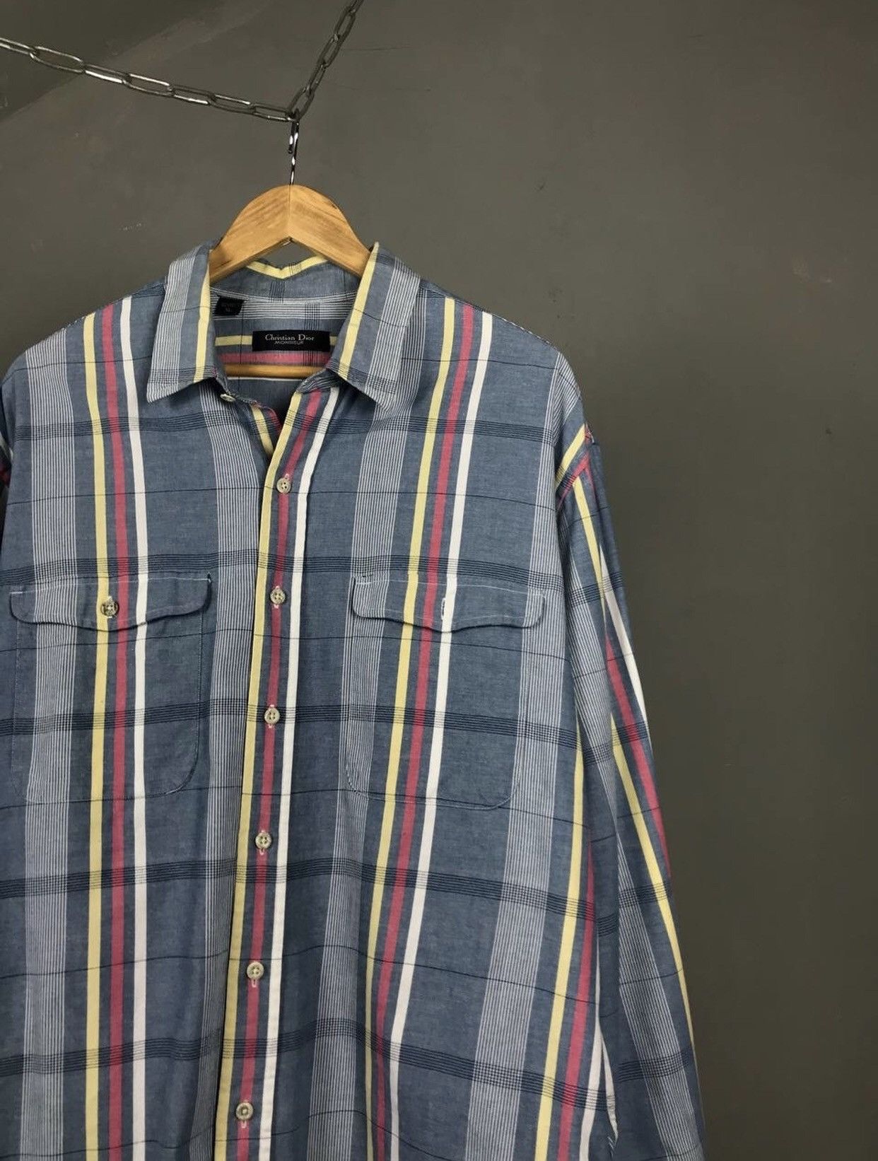 Christian Dior Monsieur Christian Dior Monsieur crazy vintage luxury shirt Size US XL / EU 56 / 4 - 2 Thumbnail