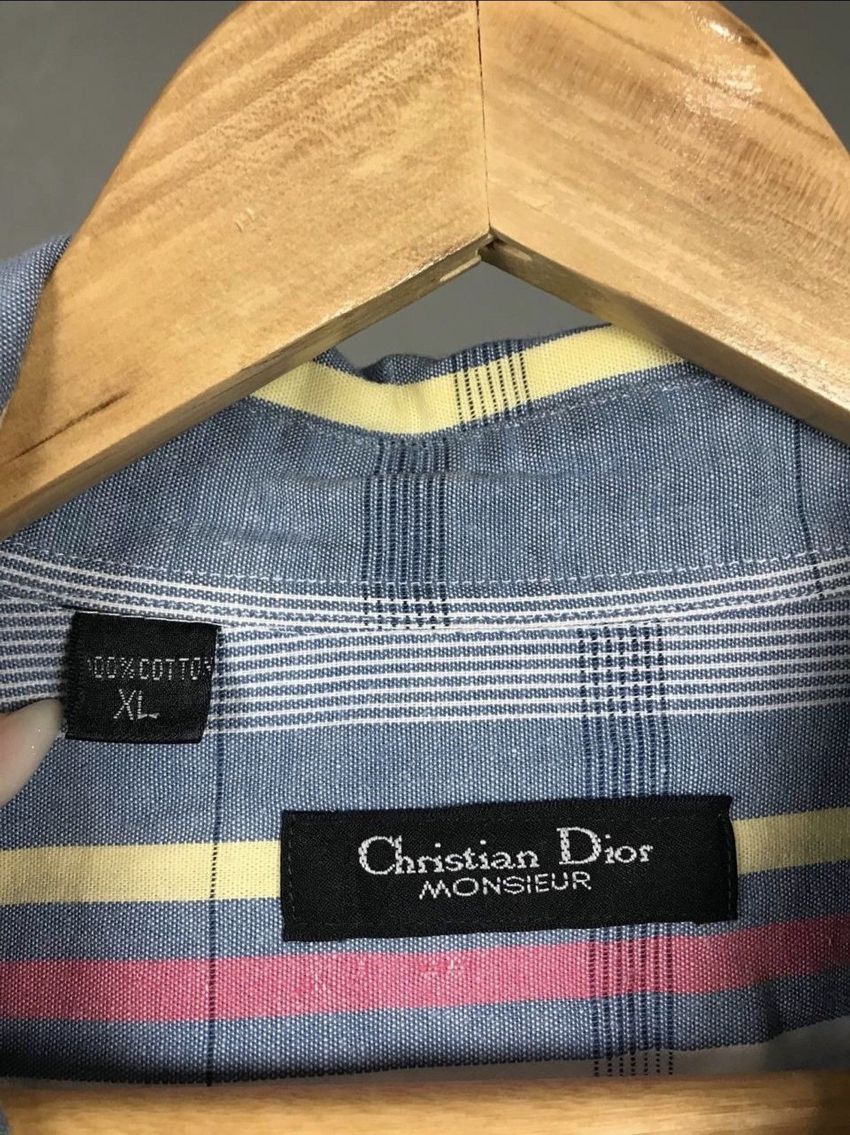 Christian Dior Monsieur Christian Dior Monsieur crazy vintage luxury shirt Size US XL / EU 56 / 4 - 4 Thumbnail