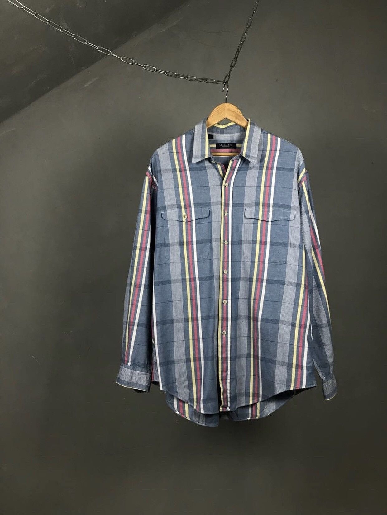 Christian Dior Monsieur Christian Dior Monsieur crazy vintage luxury shirt Size US XL / EU 56 / 4 - 1 Thumbnail