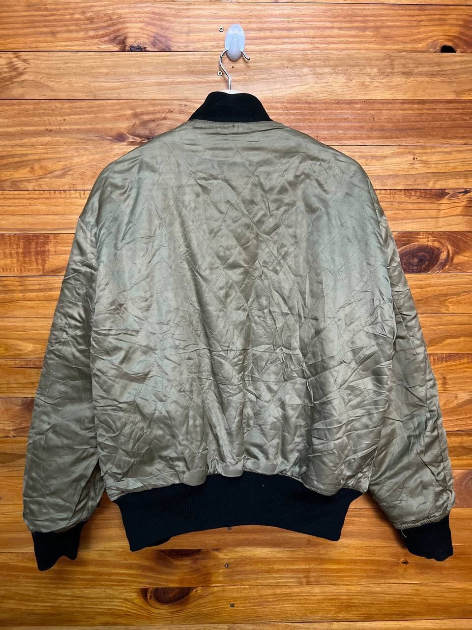 Vintage VINTAGE EMBROIDERED PAZZO JAPAN WOOL LEATHER VARSITY JACKET Size US L / EU 52-54 / 3 - 20 Thumbnail