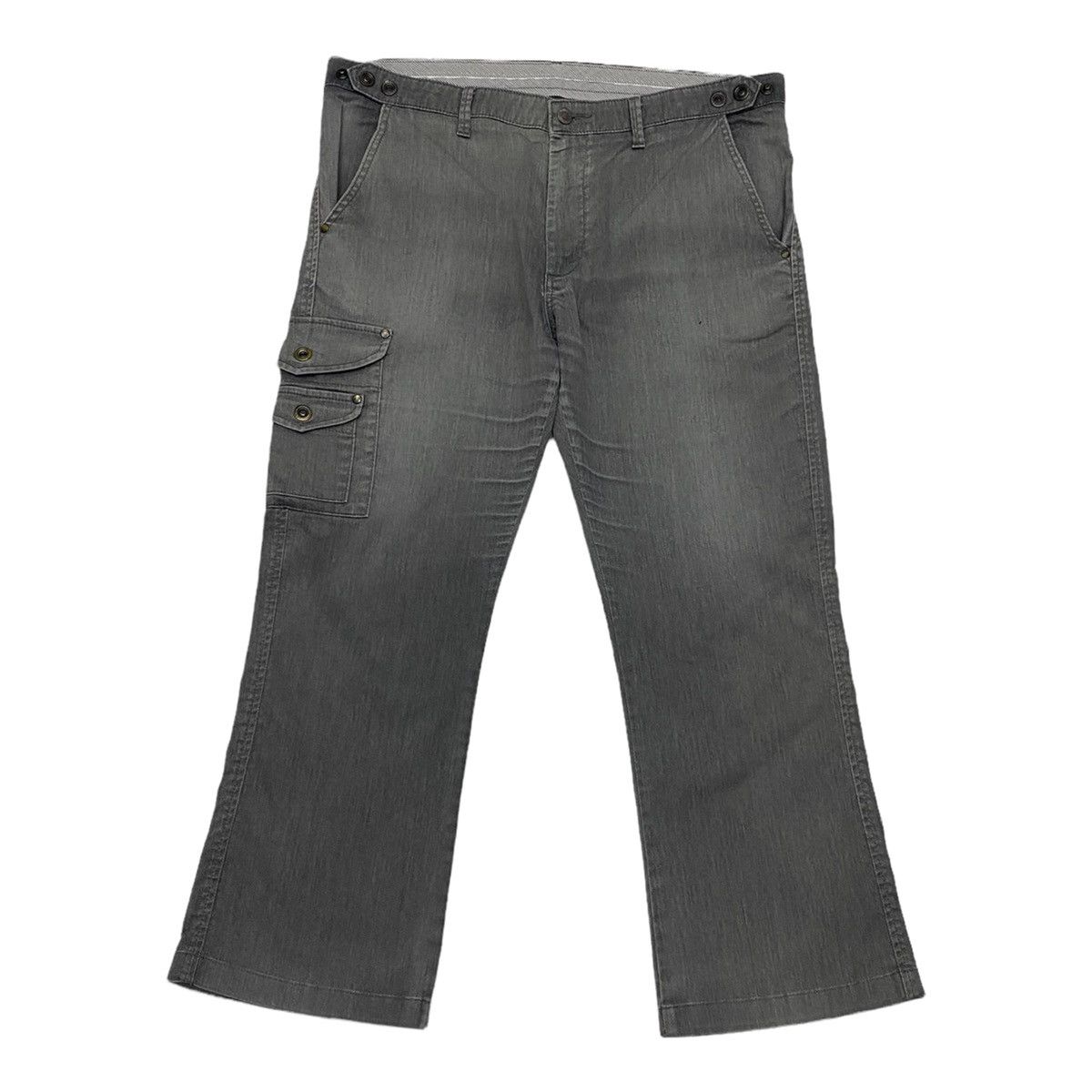 image of Avant Garde x Edwin Prestige Cargo Pants Three Pocket Street Fashion in Grey, Men's (Size 38)