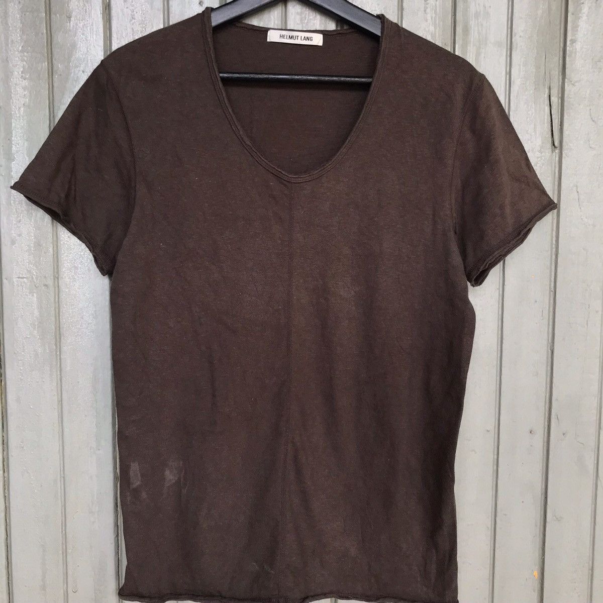 Designer × Helmut Lang Helmut lang v-neck plain tees Size US M / EU 48-50 / 2 - 3 Thumbnail