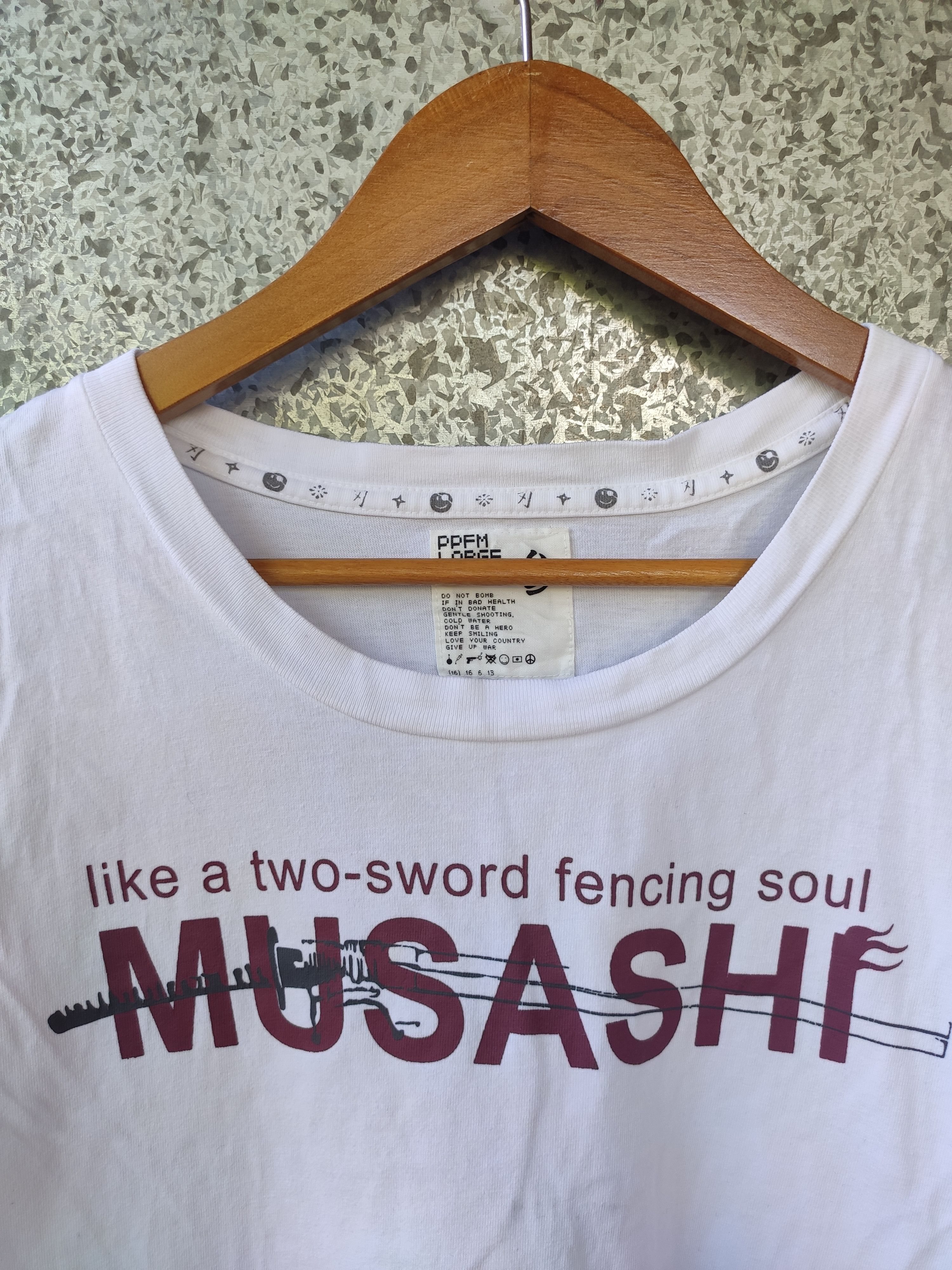 If Six Was Nine PPFM Samurai Warrior t shirt Musashi Size US M / EU 48-50 / 2 - 4 Thumbnail