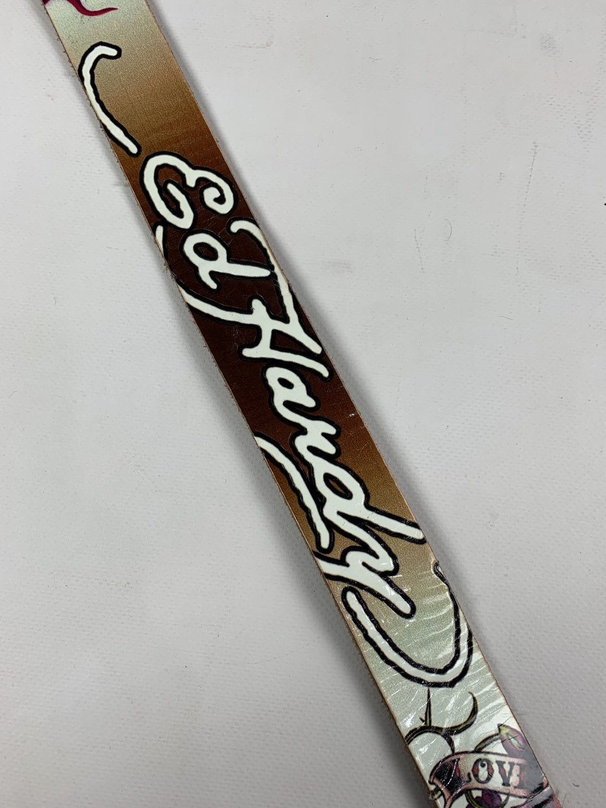 Christian Audigier Vintage Ed Hardy By Christian Audigier Love Leather Belt Y2K Size ONE SIZE - 8 Thumbnail