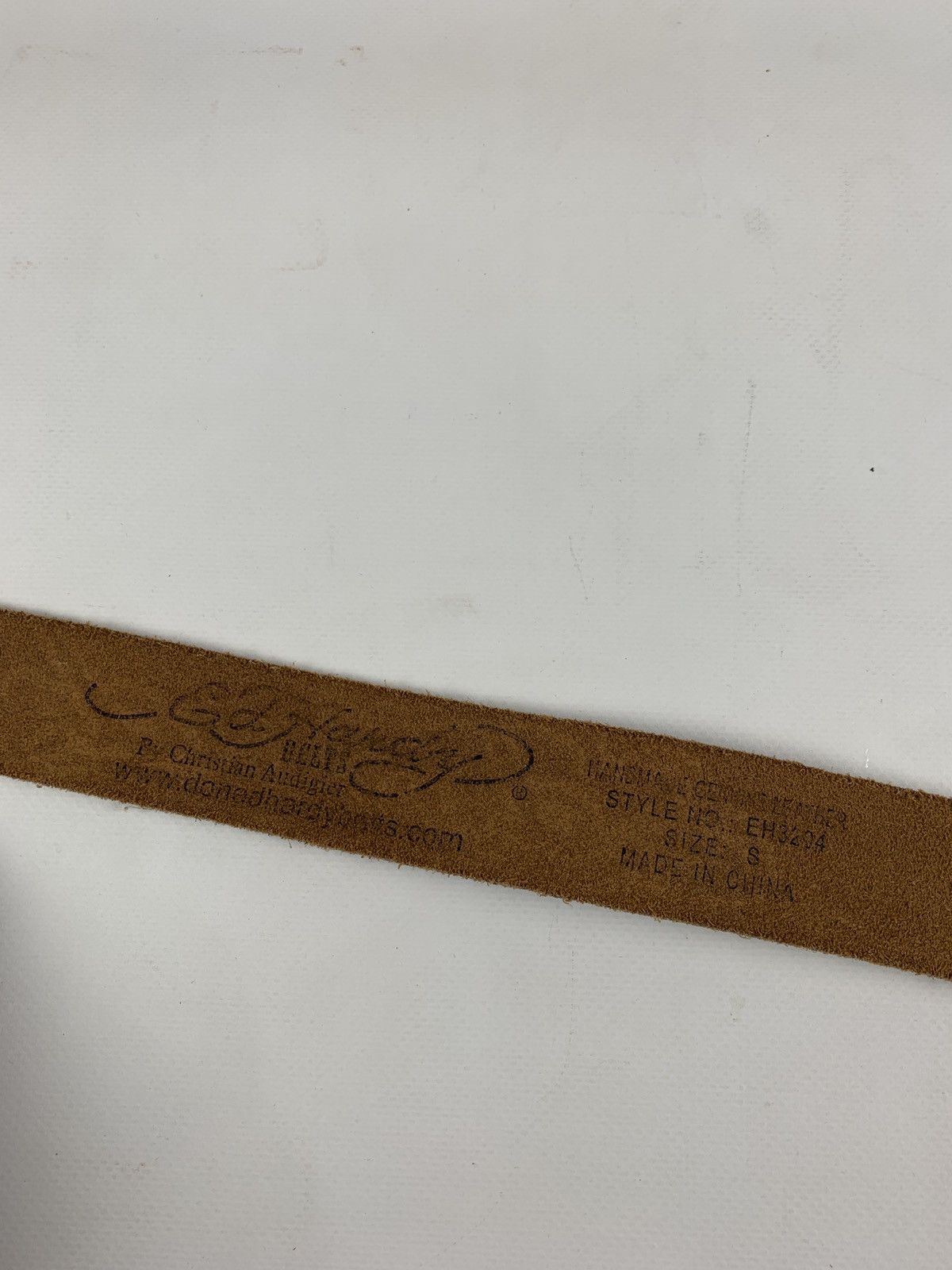 Christian Audigier Vintage Ed Hardy By Christian Audigier Love Leather Belt Y2K Size ONE SIZE - 14 Thumbnail