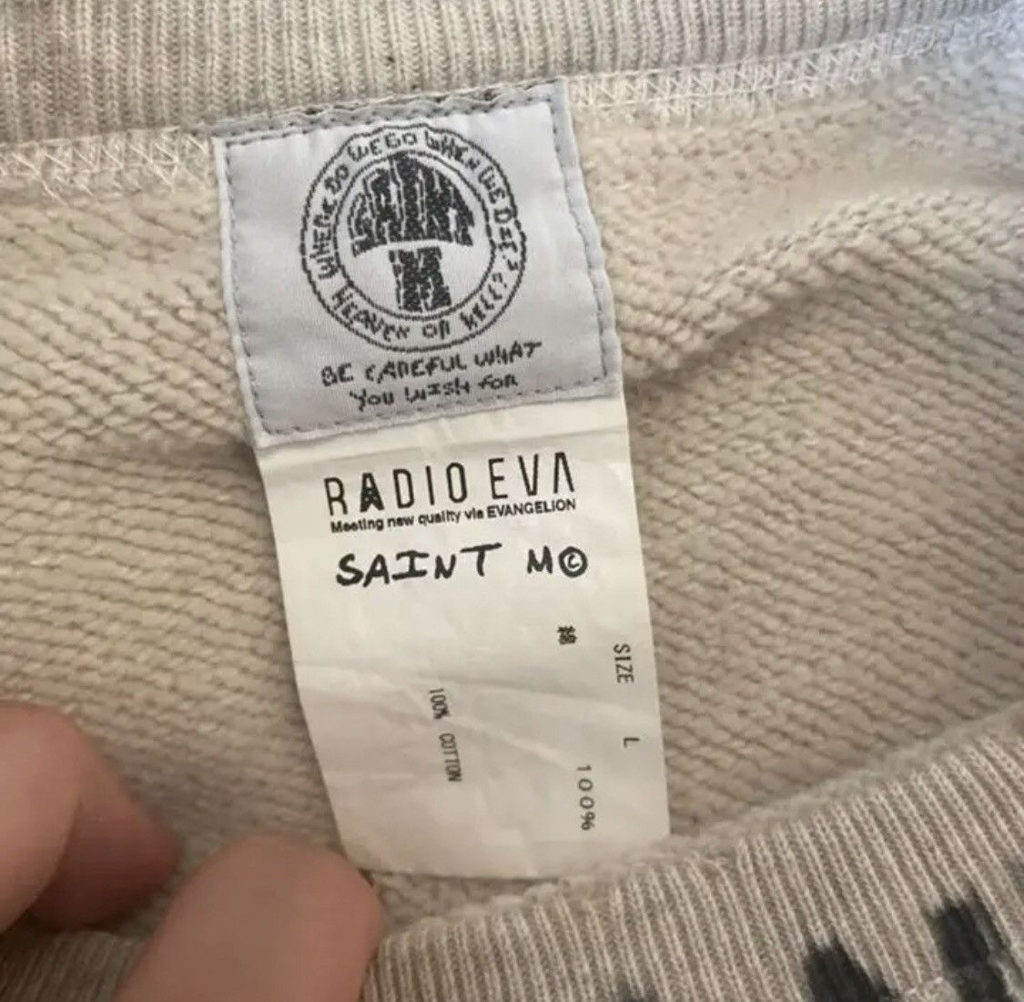 READYMADE × Saint Michael Saint Michael EVANGELION SWEATSHIRT Size US L / EU 52-54 / 3 - 8 Thumbnail