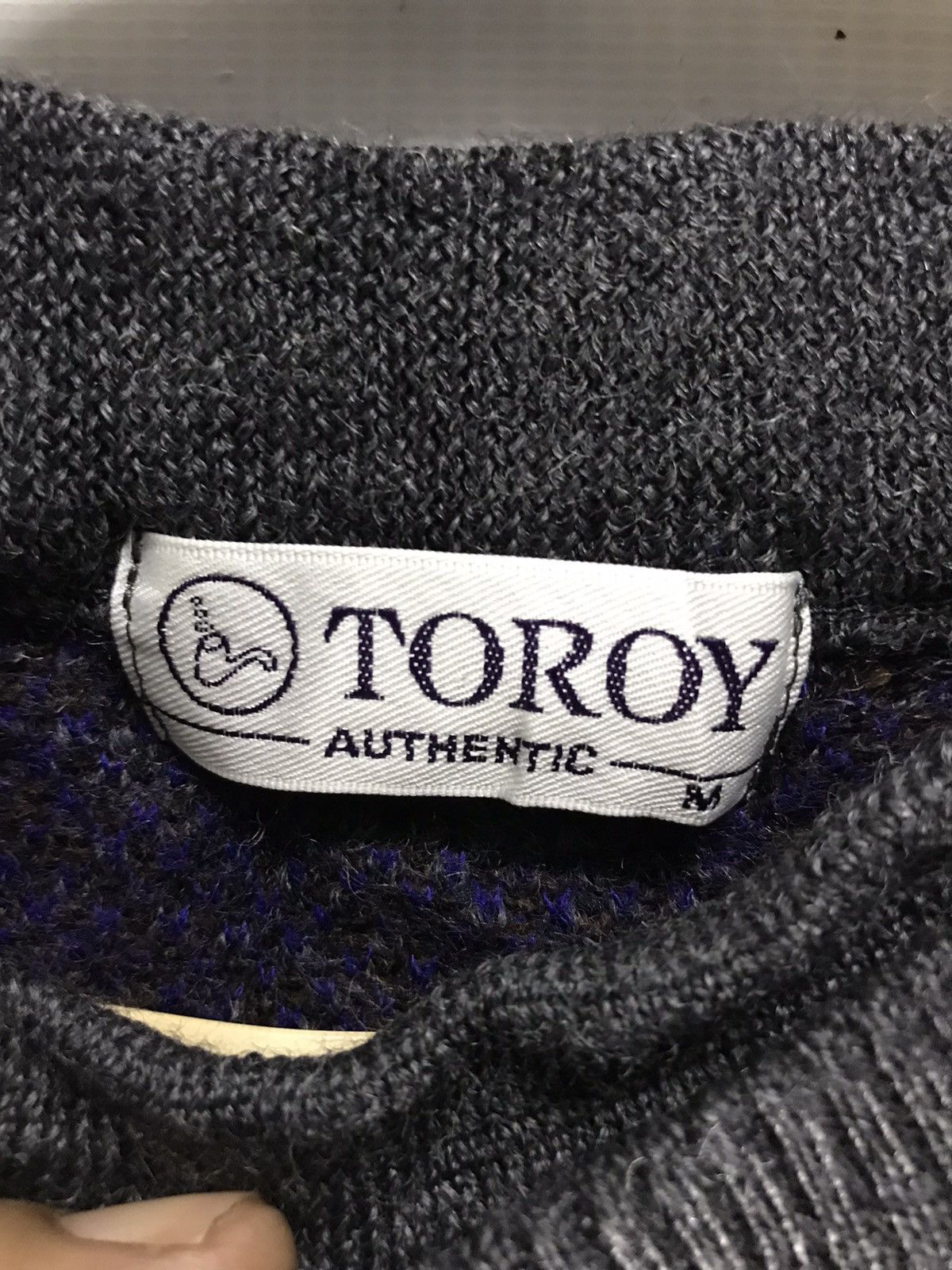 Japanese Brand × Vintage Wool knit sweatshirt double crewneck by toroy authentic Size US M / EU 48-50 / 2 - 3 Thumbnail