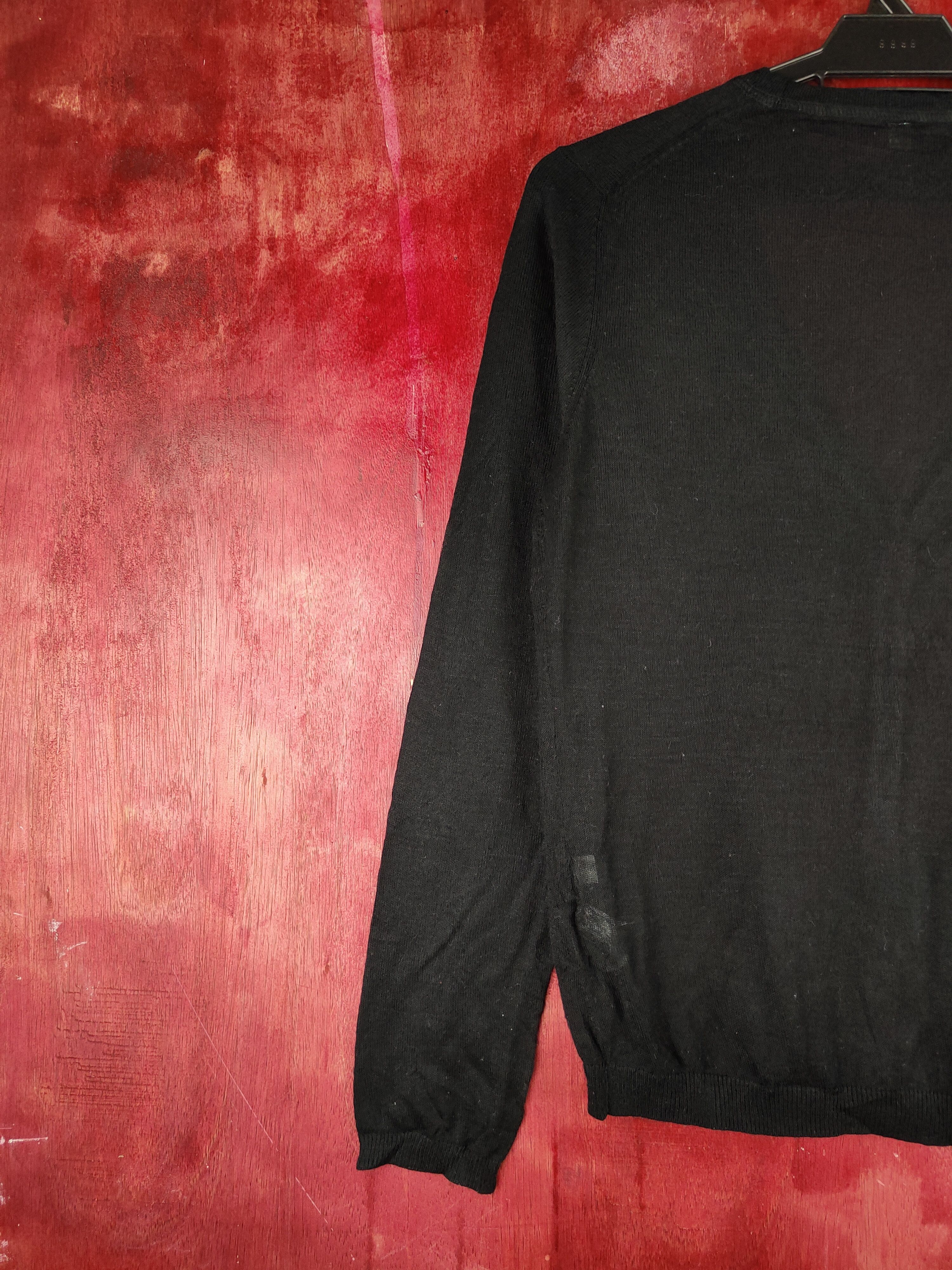 Japanese Brand Uniqlo Black Crochet Meshnet Knitwear Cardigan #S1170 Size L / US 10 / IT 46 - 8 Thumbnail