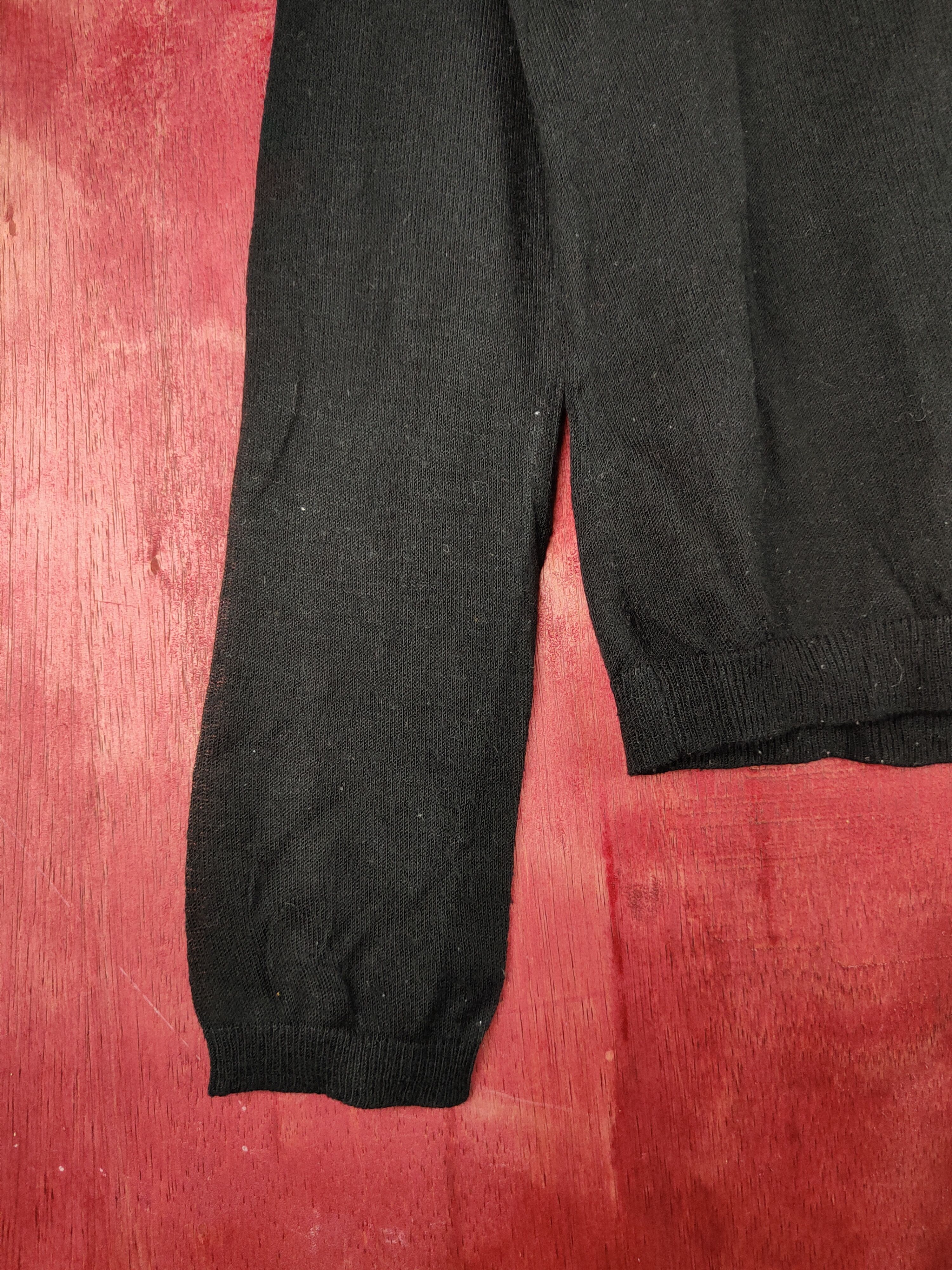 Japanese Brand Uniqlo Black Crochet Meshnet Knitwear Cardigan #S1170 Size L / US 10 / IT 46 - 4 Thumbnail