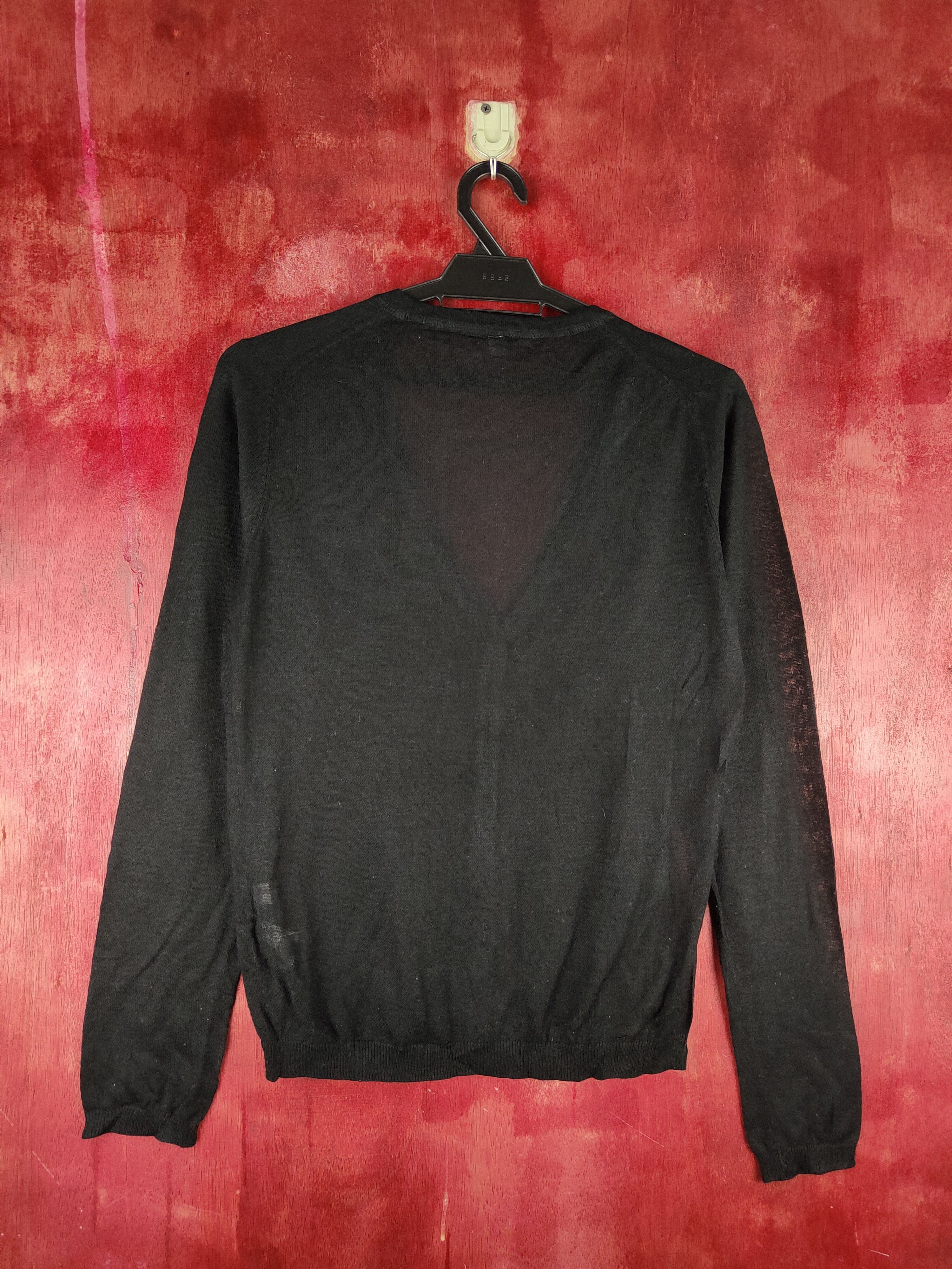 Japanese Brand Uniqlo Black Crochet Meshnet Knitwear Cardigan #S1170 Size L / US 10 / IT 46 - 7 Thumbnail