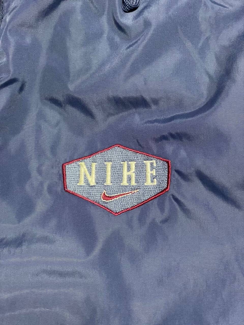 Vintage 90s Nike Puffer Jacket Big Embroidered Logo Y2K
