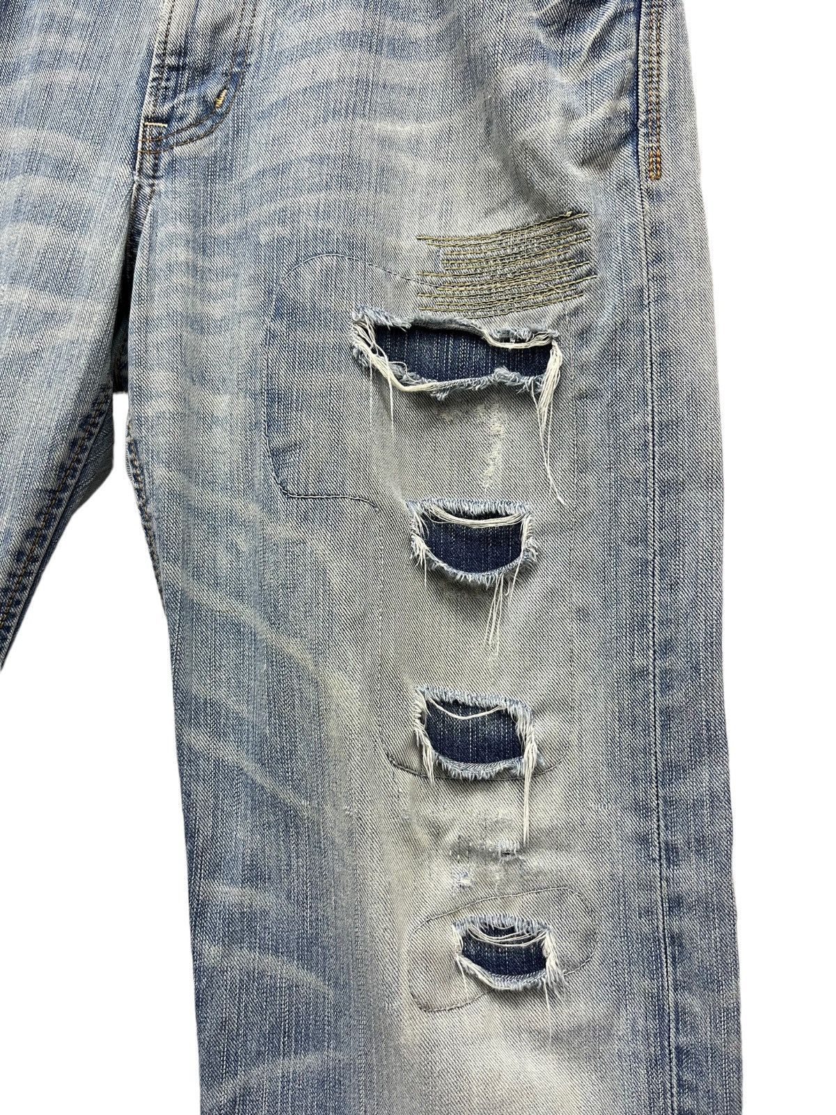 Edwin 🔥90’s Grunge Boro Patchwork Ripped Mudwash Denim Size US 34 / EU 50 - 4 Thumbnail