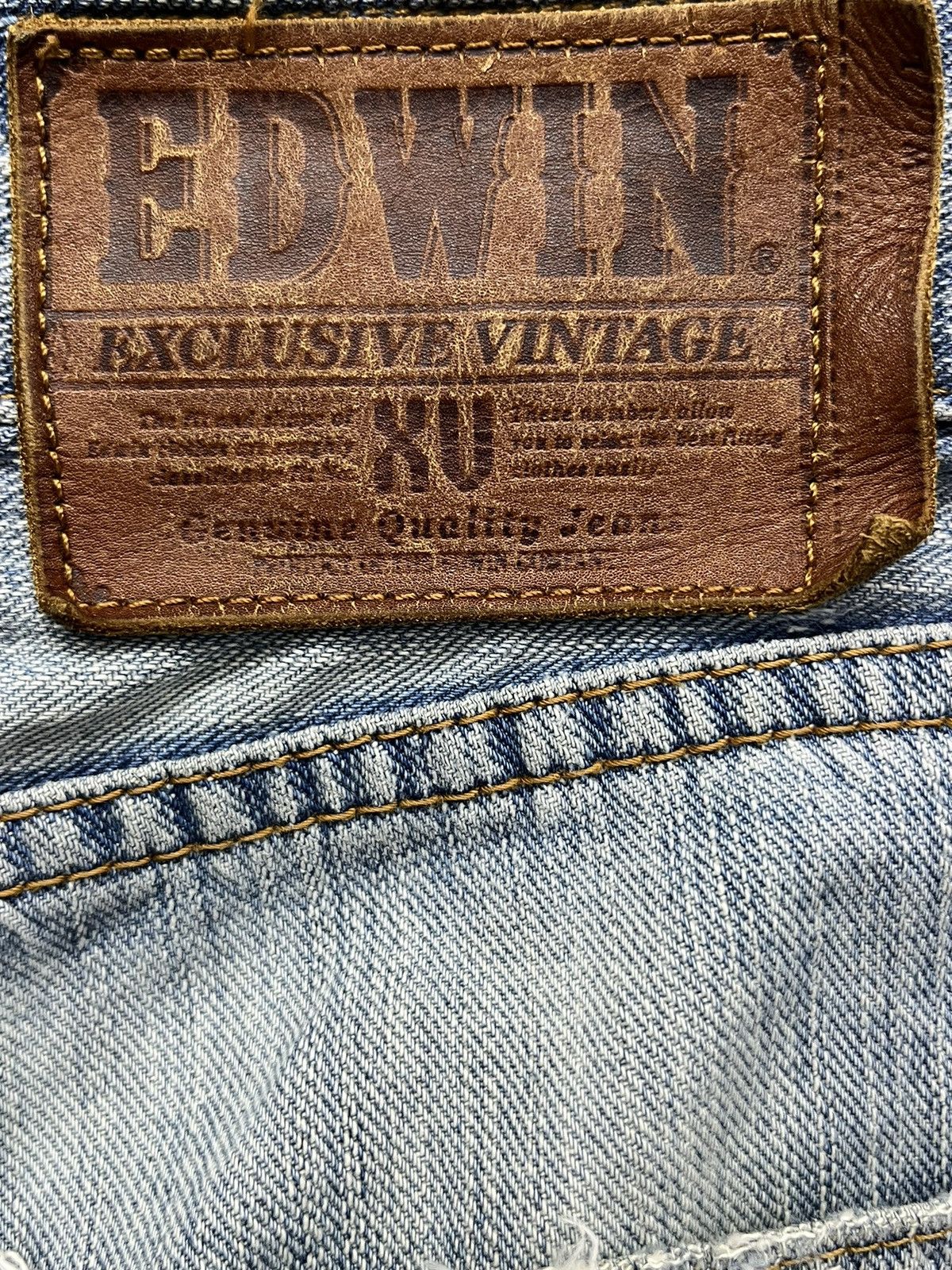 Edwin 🔥90’s Grunge Boro Patchwork Ripped Mudwash Denim Size US 34 / EU 50 - 14 Thumbnail