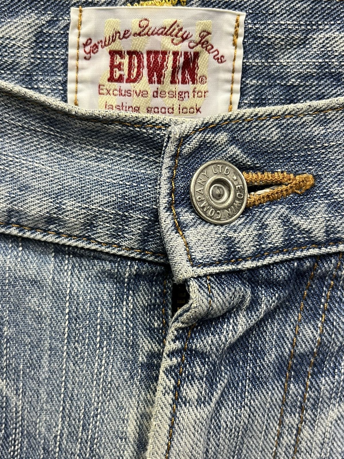 Edwin 🔥90’s Grunge Boro Patchwork Ripped Mudwash Denim Size US 34 / EU 50 - 8 Thumbnail