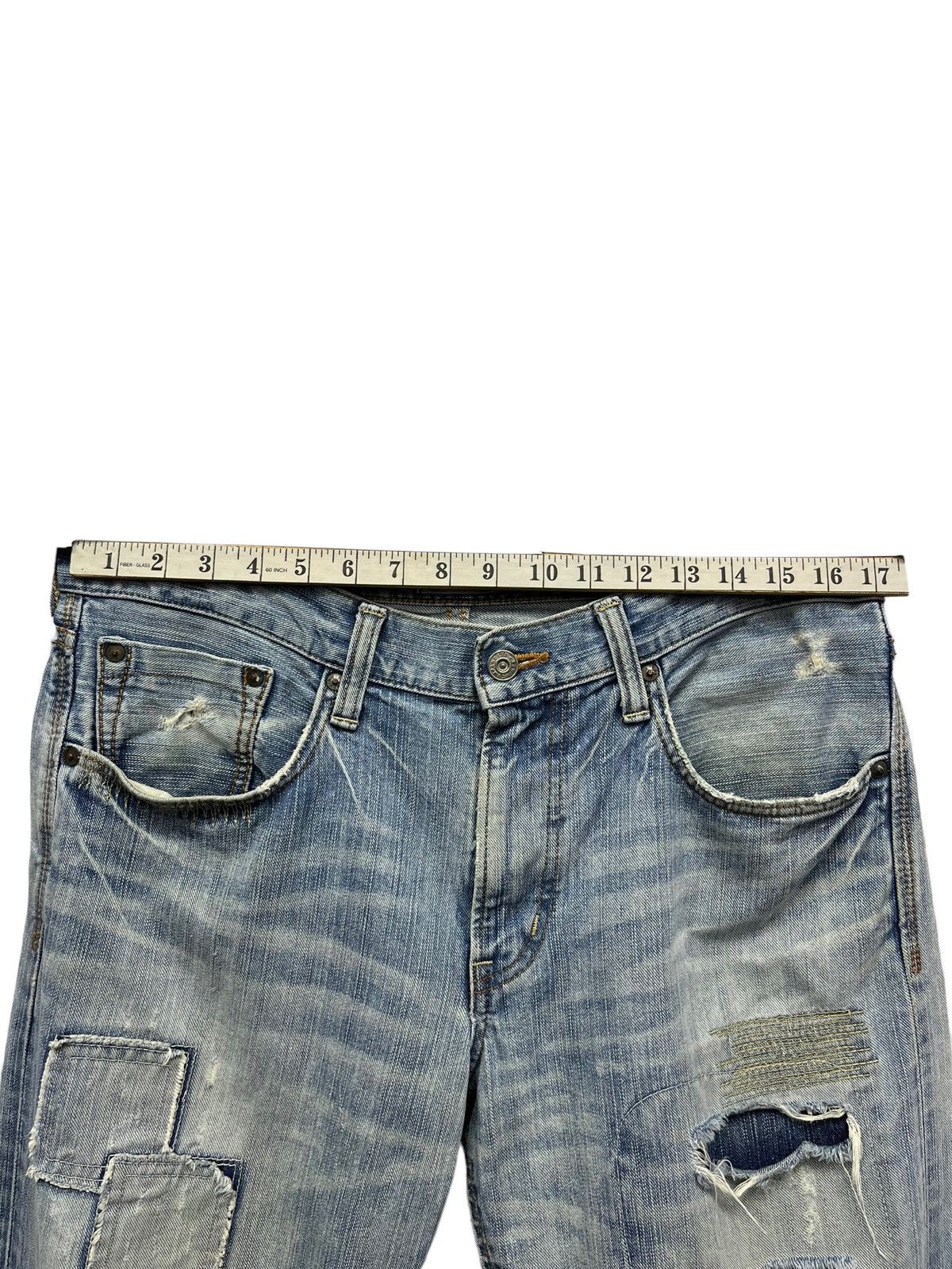 Edwin 🔥90’s Grunge Boro Patchwork Ripped Mudwash Denim Size US 34 / EU 50 - 20 Thumbnail