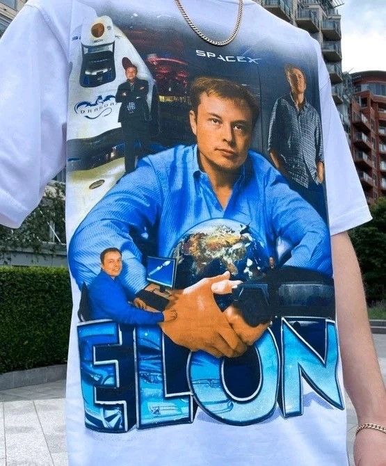 Marino Morwood Marino Morwood Elon Musk White Tee Size US M / EU 48-50 / 2 - 6 Thumbnail
