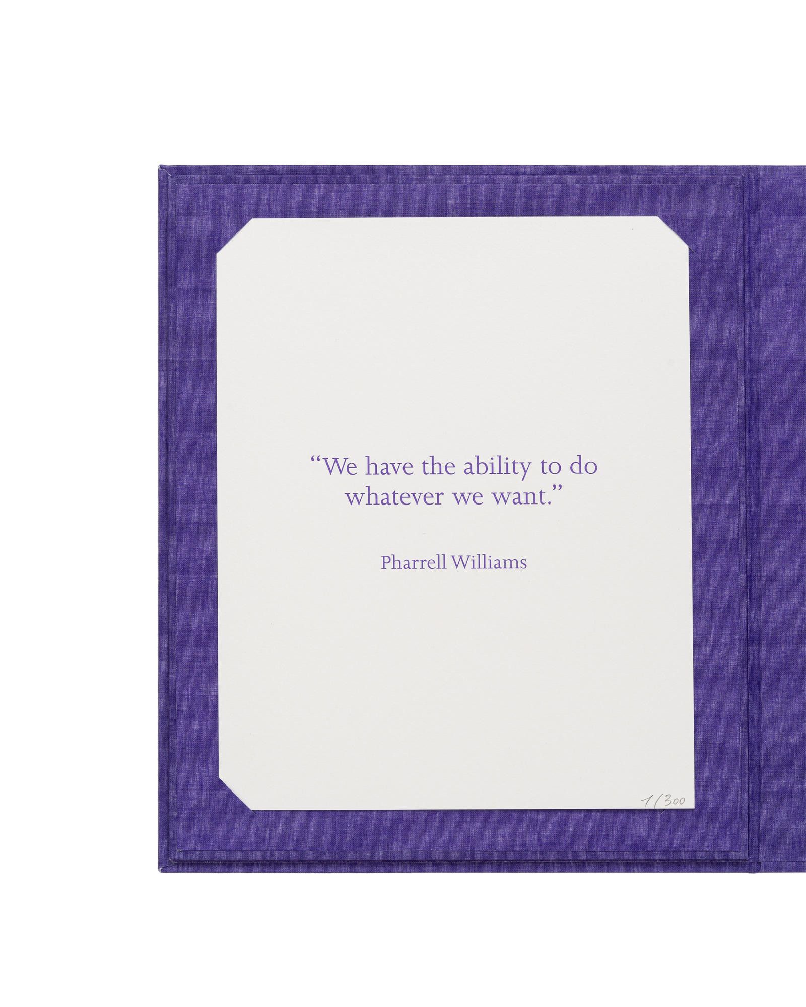 Pharrell 1/300 Signed Pharrell "Pharrell-isms" Box Set Print Signed Size ONE SIZE - 4 Thumbnail