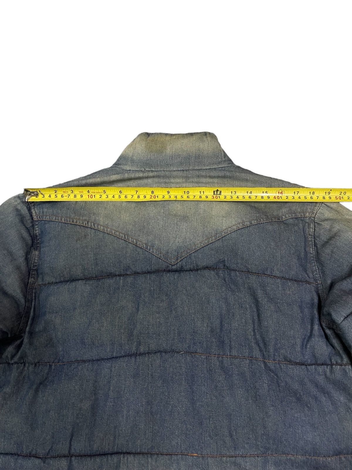 Jun Takahashi Japanese Blue In Green Denim Style Puffer Jacket Size US M / EU 48-50 / 2 - 15 Thumbnail