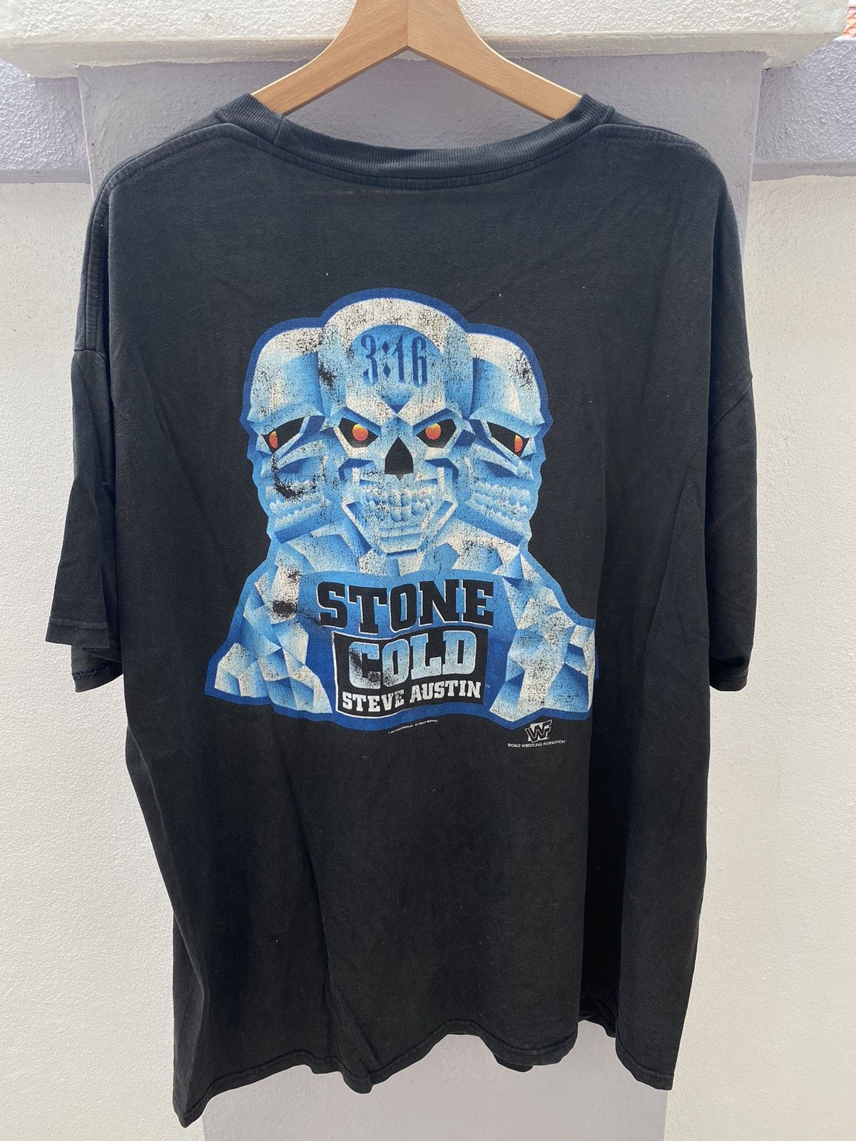 Rap Tees × Vintage × WWF 🔥Vintage 1997 WWF Stone Cold Steve Austin Triple Skull Size US XL / EU 56 / 4 - 1 Thumbnail
