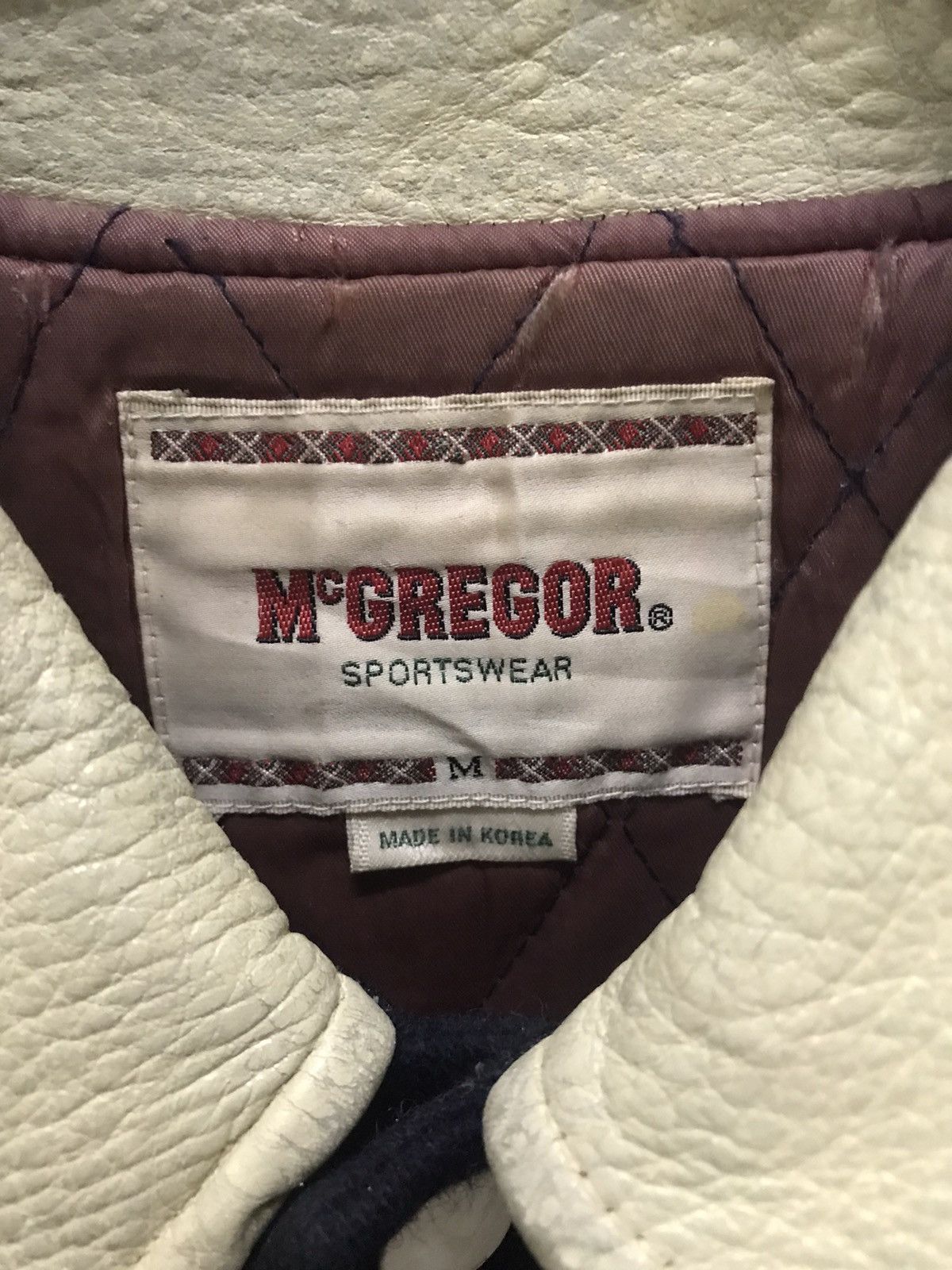 McGregor × Vintage Vintage Mcgregor varsity jacket sleeve leather Size US M / EU 48-50 / 2 - 7 Thumbnail