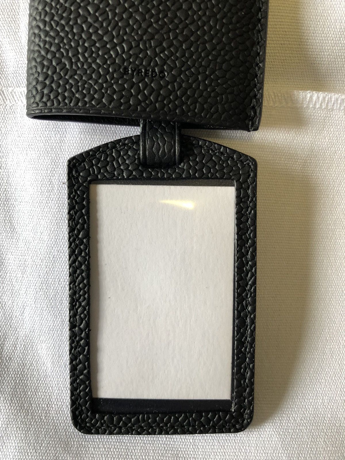 Byredo Byredo Black Grained Italian Leather Luggage Tag BNIB Size ONE SIZE - 6 Thumbnail
