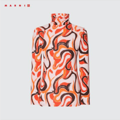 Japanese Brand UNIQLO X MARNI HEATTECH TURTLENECK LONG SLEEVE T-SHIRT TEE Size L / US 10 / IT 46 - 1 Thumbnail