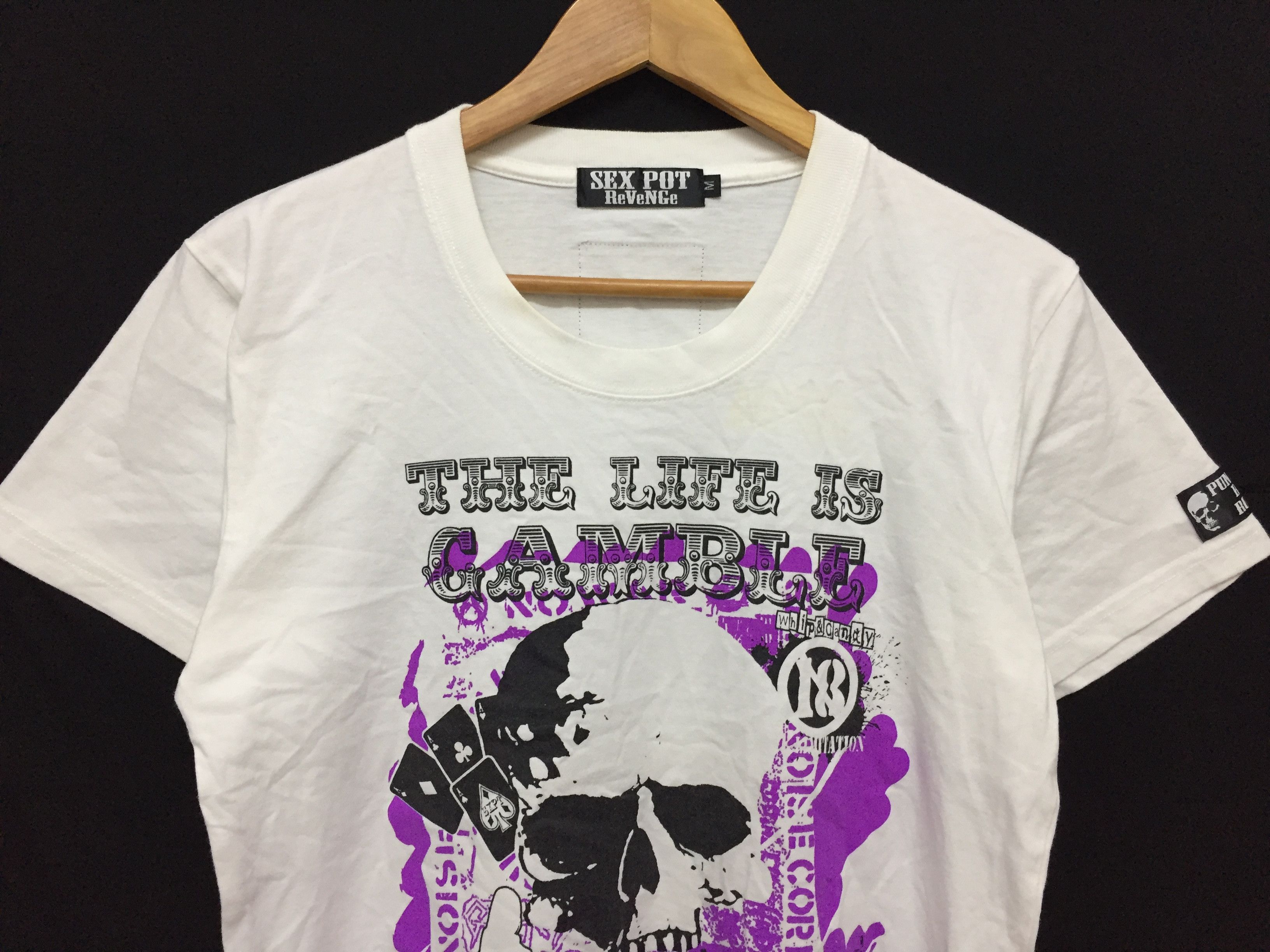 Sex Pot ReVeNGe Sex Pot Revenge life is a gamble tee Size US M / EU 48-50 / 2 - 3 Thumbnail