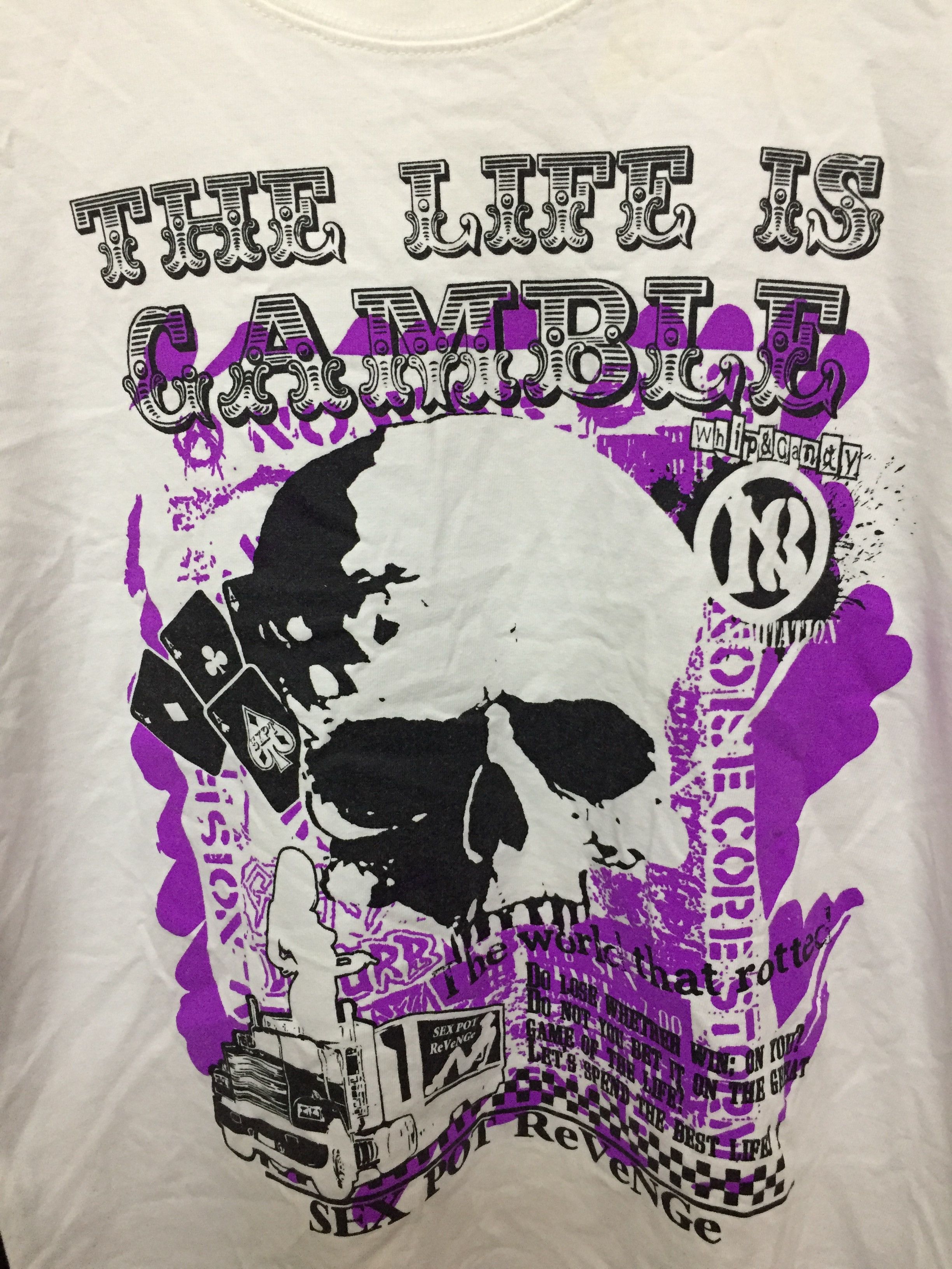 Sex Pot ReVeNGe Sex Pot Revenge life is a gamble tee Size US M / EU 48-50 / 2 - 6 Thumbnail