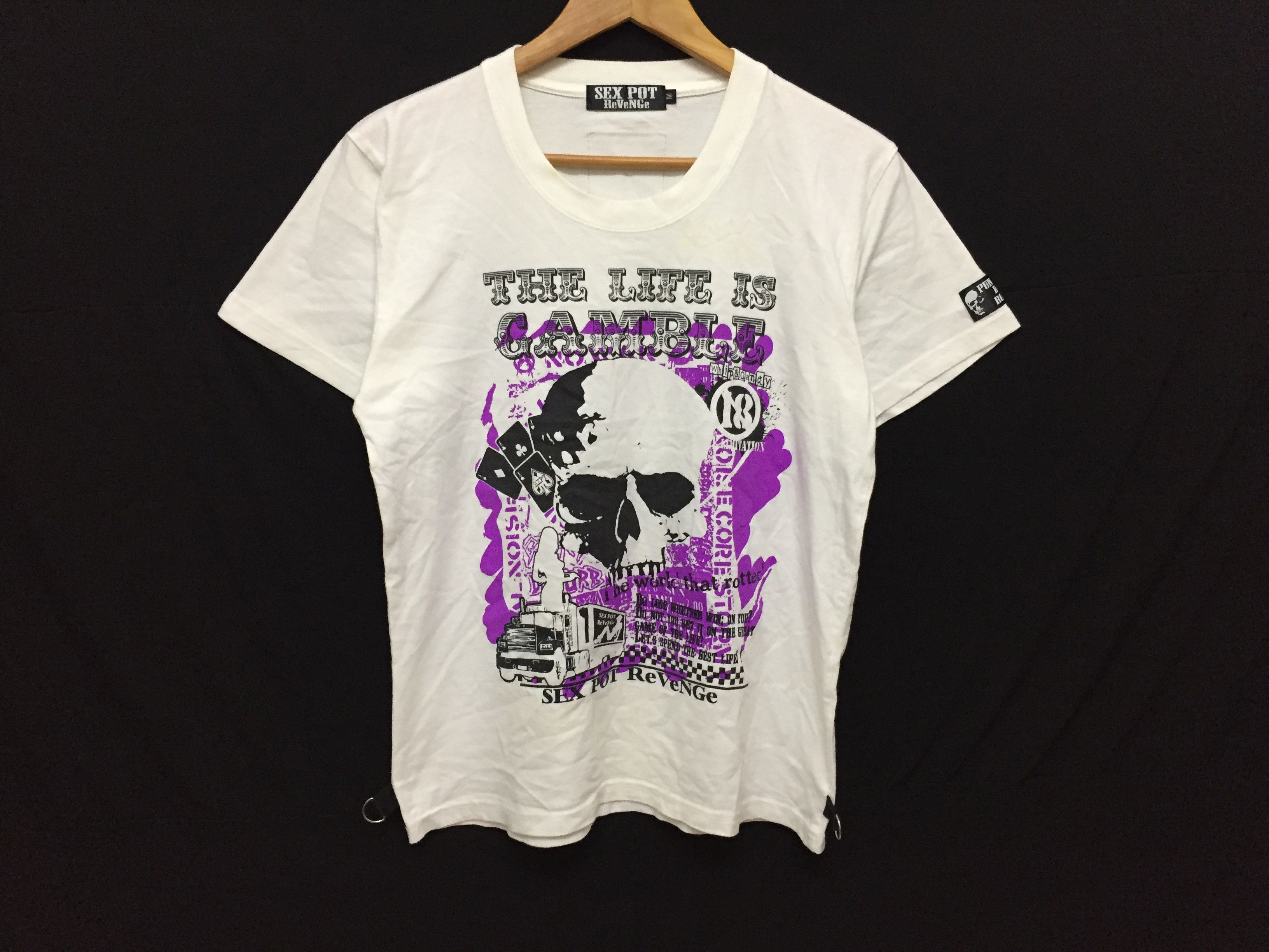 Sex Pot ReVeNGe Sex Pot Revenge life is a gamble tee Size US M / EU 48-50 / 2 - 2 Thumbnail