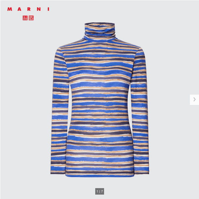 Japanese Brand UNIQLO X MARNI HEATTECH TURTLENECK LONG SLEEVE T-SHIRT TEE Size S / US 4 / IT 40 - 1 Thumbnail