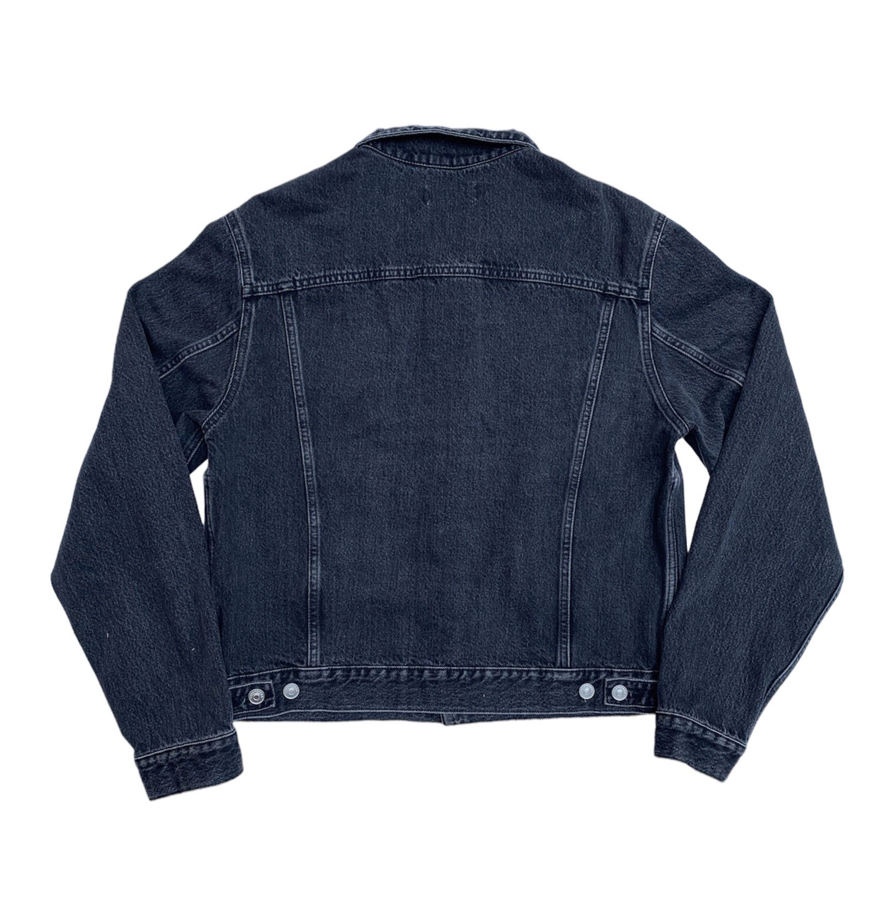 Balenciaga Balenciaga Faded Black Swing Distressed Denim Jacket Size 50 Size US M / EU 48-50 / 2 - 5 Thumbnail