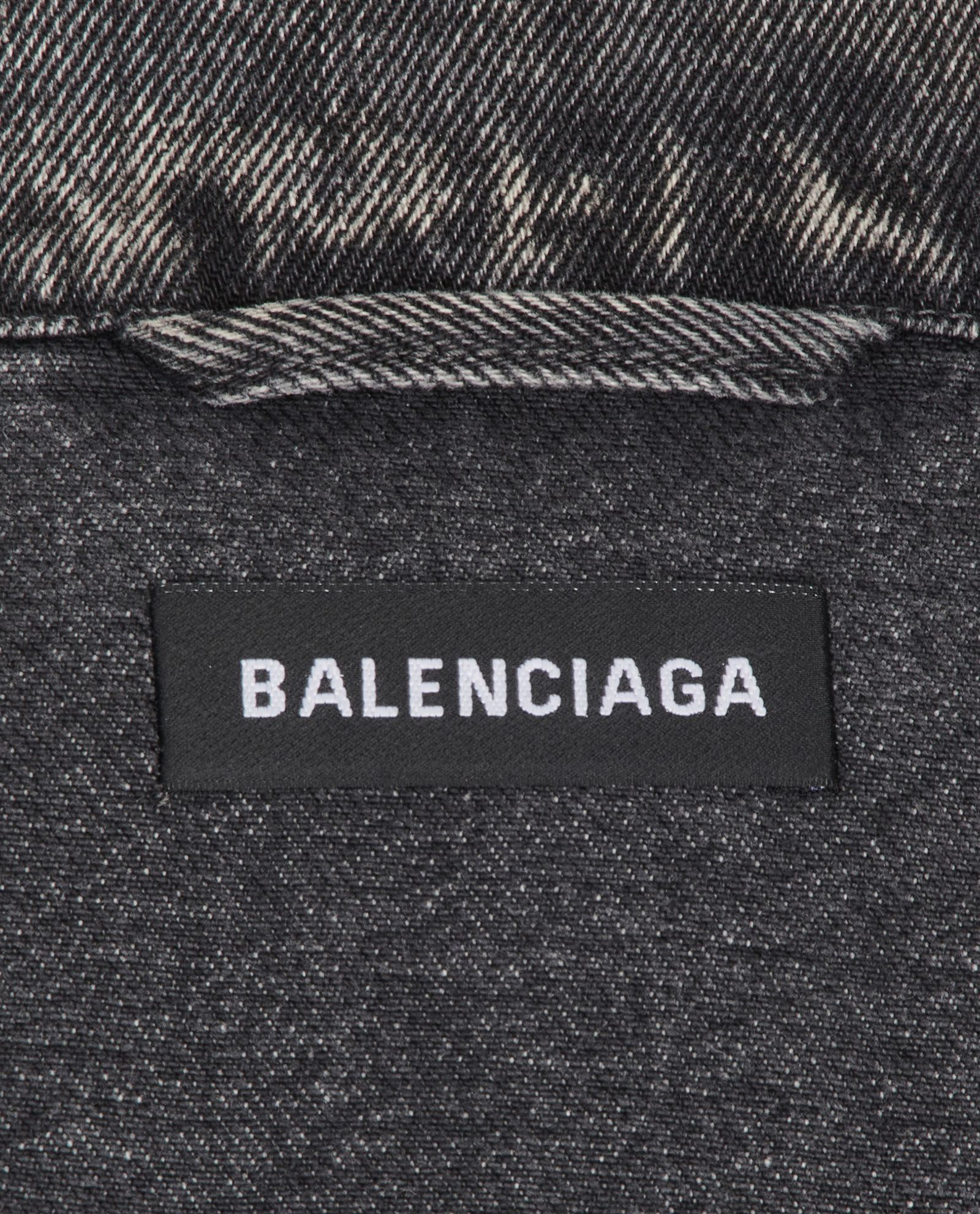 Balenciaga Balenciaga Faded Black Swing Distressed Denim Jacket Size 50 Size US M / EU 48-50 / 2 - 3 Thumbnail