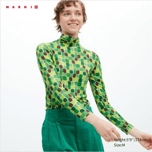 Japanese Brand UNIQLO X MARNI HEATTECH TURTLENECK LONG SLEEVE T-SHIRT TEE Size M / US 6-8 / IT 42-44 - 3 Thumbnail