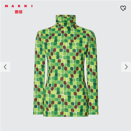 Japanese Brand UNIQLO X MARNI HEATTECH TURTLENECK LONG SLEEVE T-SHIRT TEE Size L / US 10 / IT 46 - 1 Thumbnail