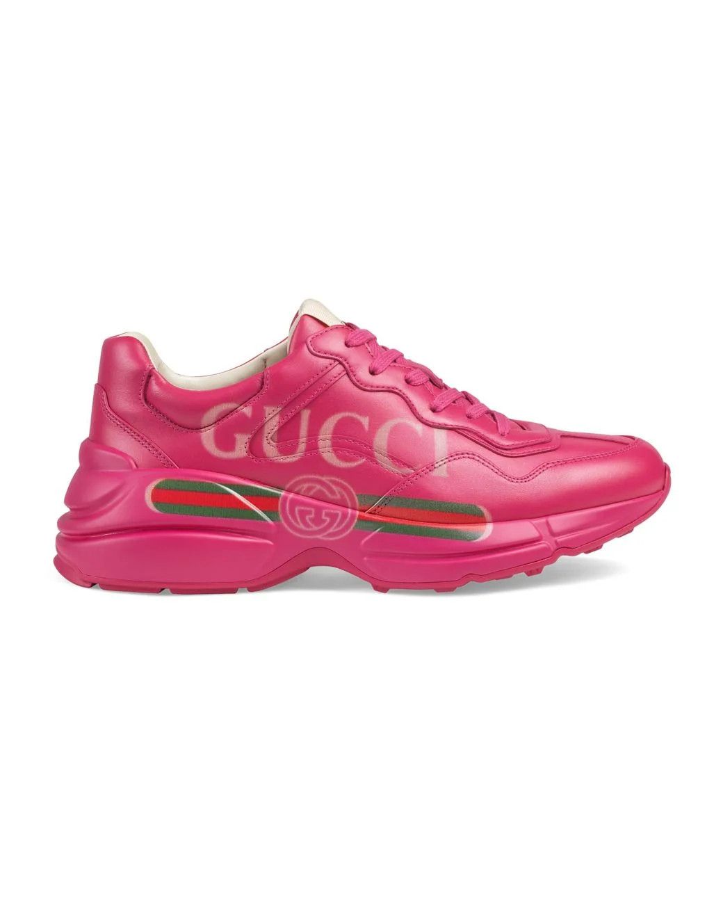 Gucci Gucci Rhyton Low Top Sneaker Pink 37 Apollo BNIB Size US 7 / IT 37 - 1 Thumbnail