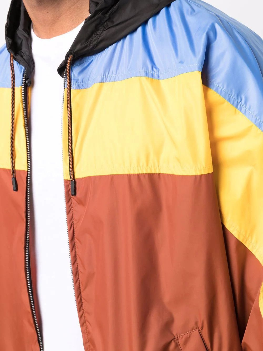 Marni Marni Colourblock Hooded Track Jacket Size 48 BNWT Size US M / EU 48-50 / 2 - 3 Thumbnail