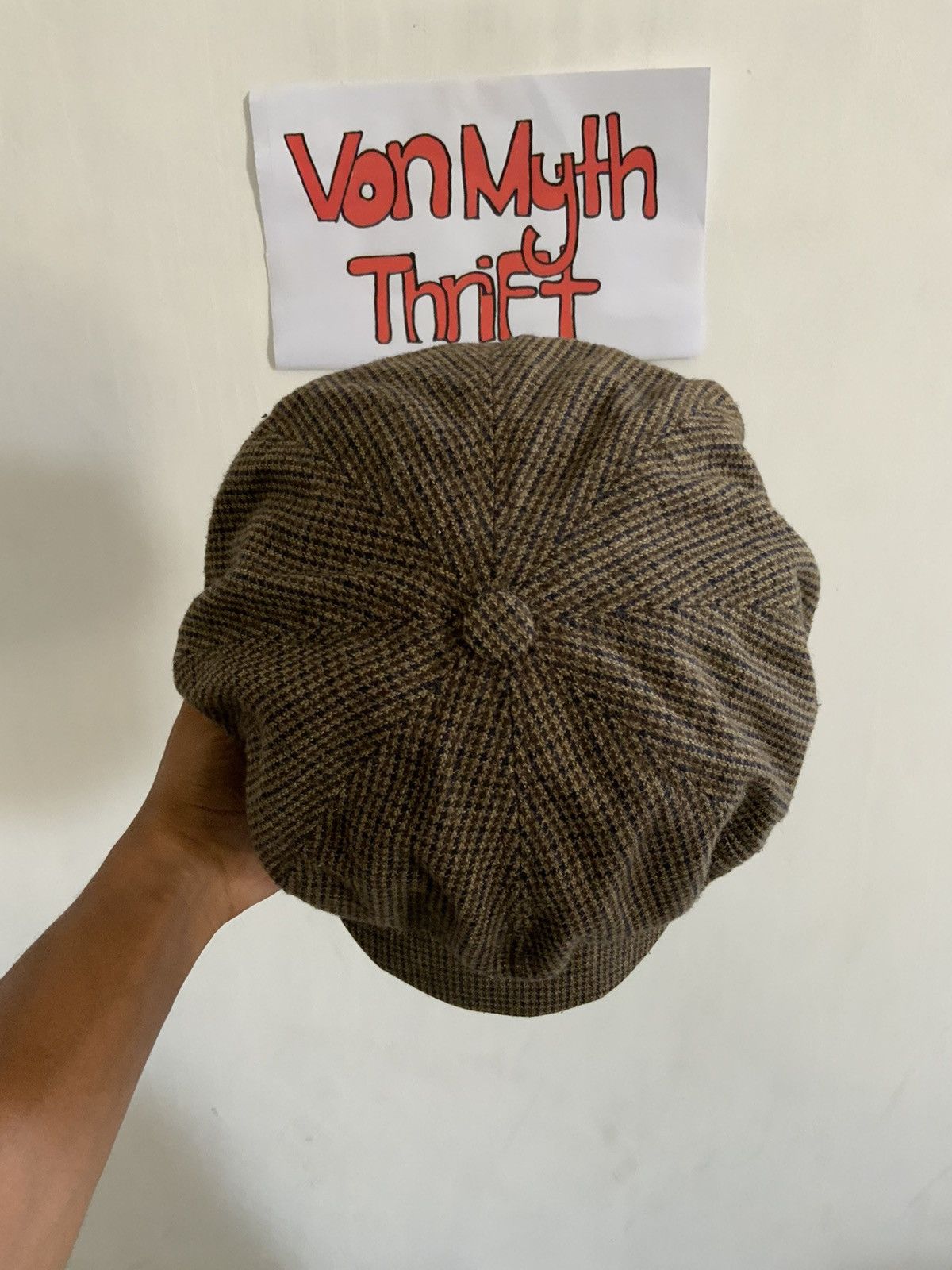 Seditionaries Monogram Houndstooth Newsboy Hat Size ONE SIZE - 6 Thumbnail