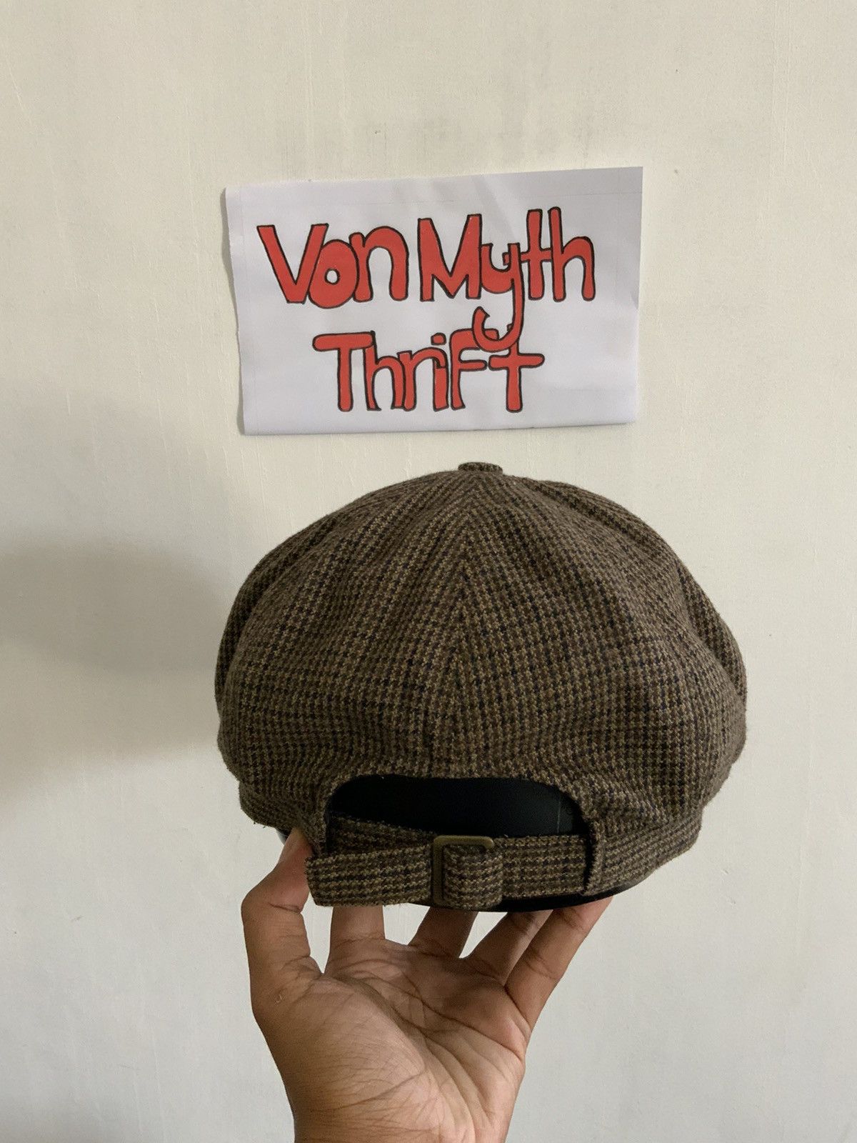 Seditionaries Monogram Houndstooth Newsboy Hat Size ONE SIZE - 3 Thumbnail