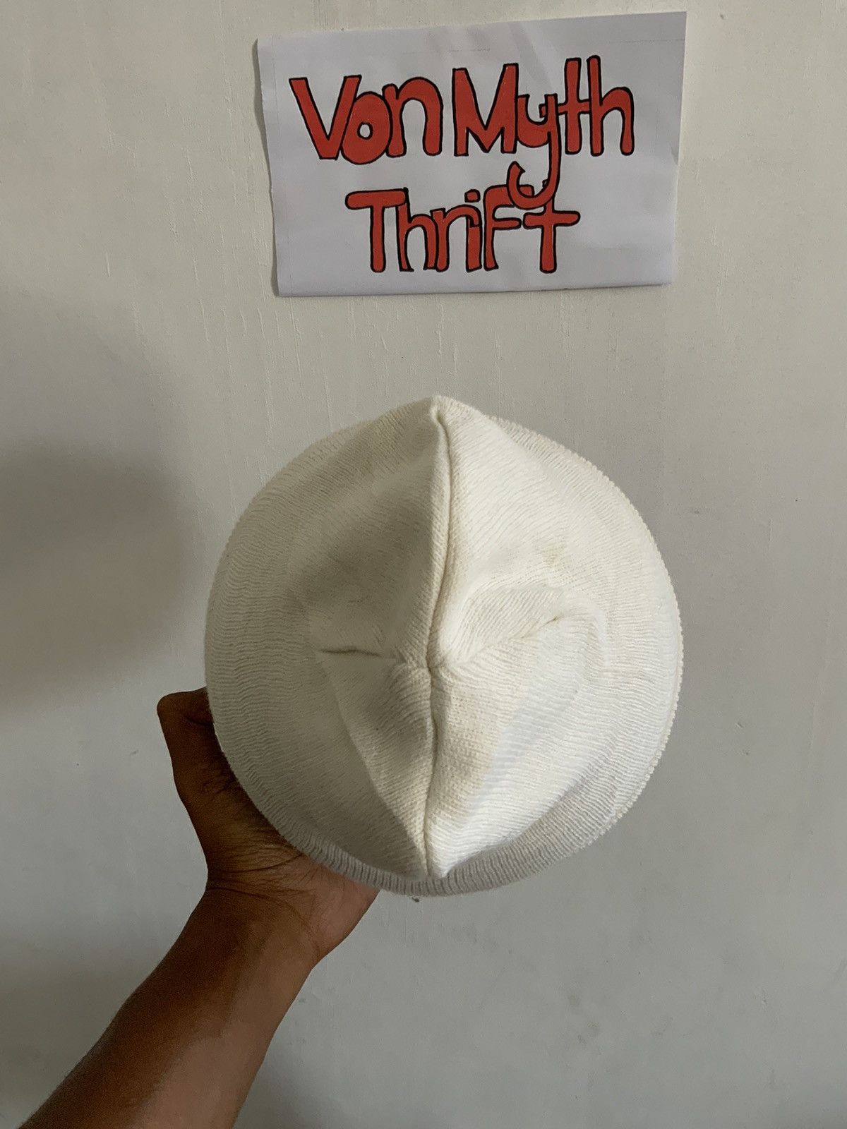 Japanese Brand White Plain by Apperal Sourcepro Ski Snow Beanie Hat Size ONE SIZE - 5 Thumbnail