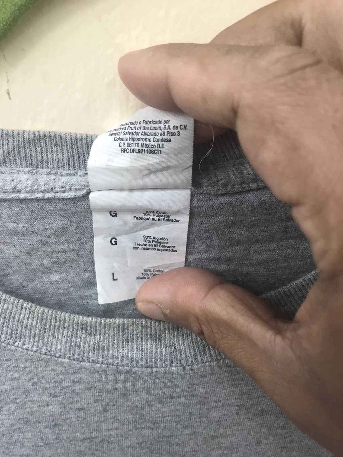 Fruit Of The Loom Fruit Of The Loom Archer Sterling T Shirt Size US L / EU 52-54 / 3 - 7 Thumbnail